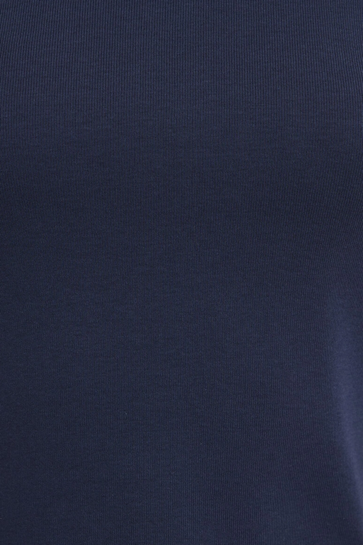 Lacivert Basic Crop Tişört