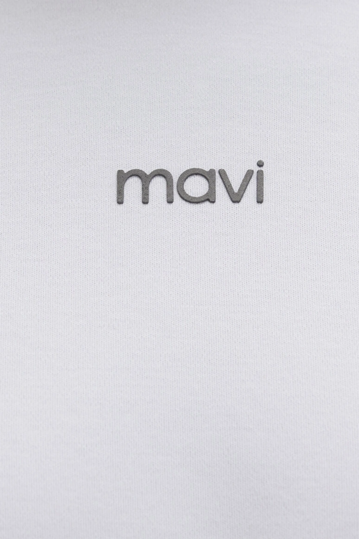 Mavi Logo Baskılı İnterlok Mavi Tişört