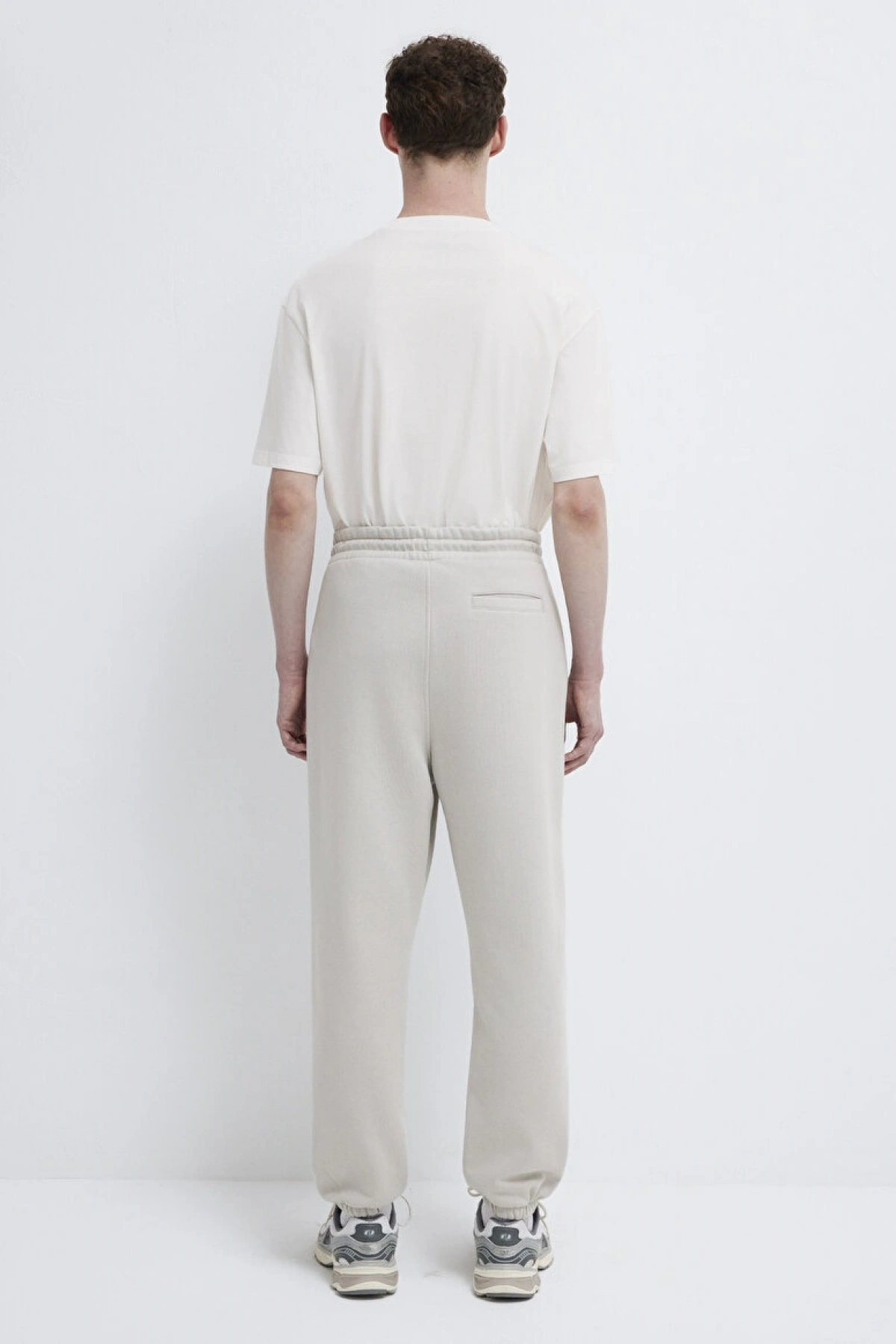 Mavi Logo Baskılı Gri Eşofman Altı