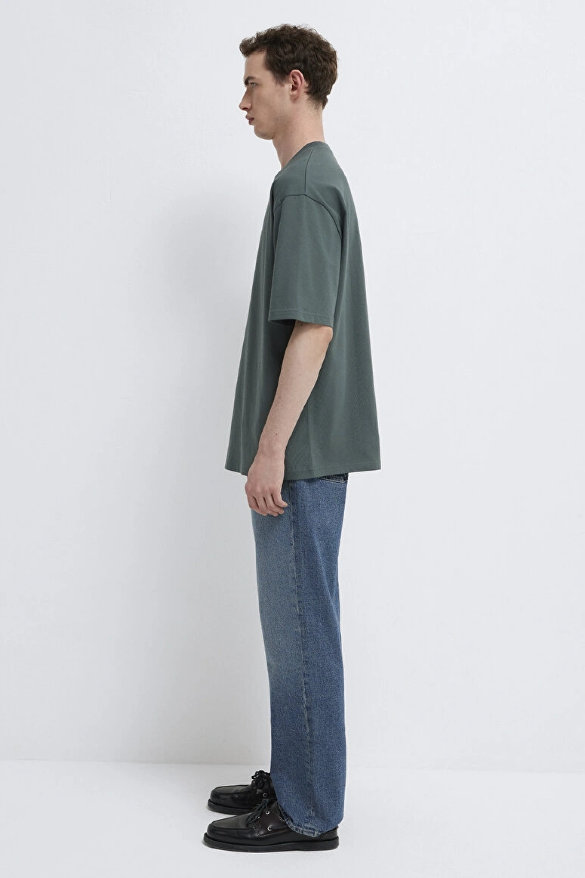 Mavi Logo Yeşil Basic Tişört