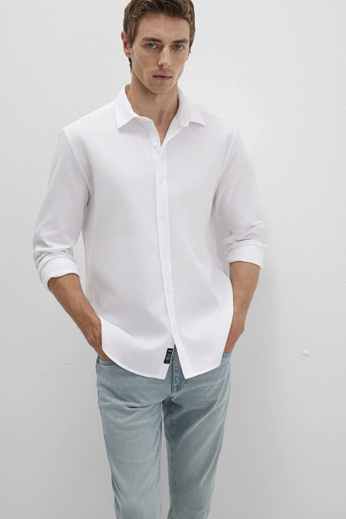Beyaz Gömlek MAVİ