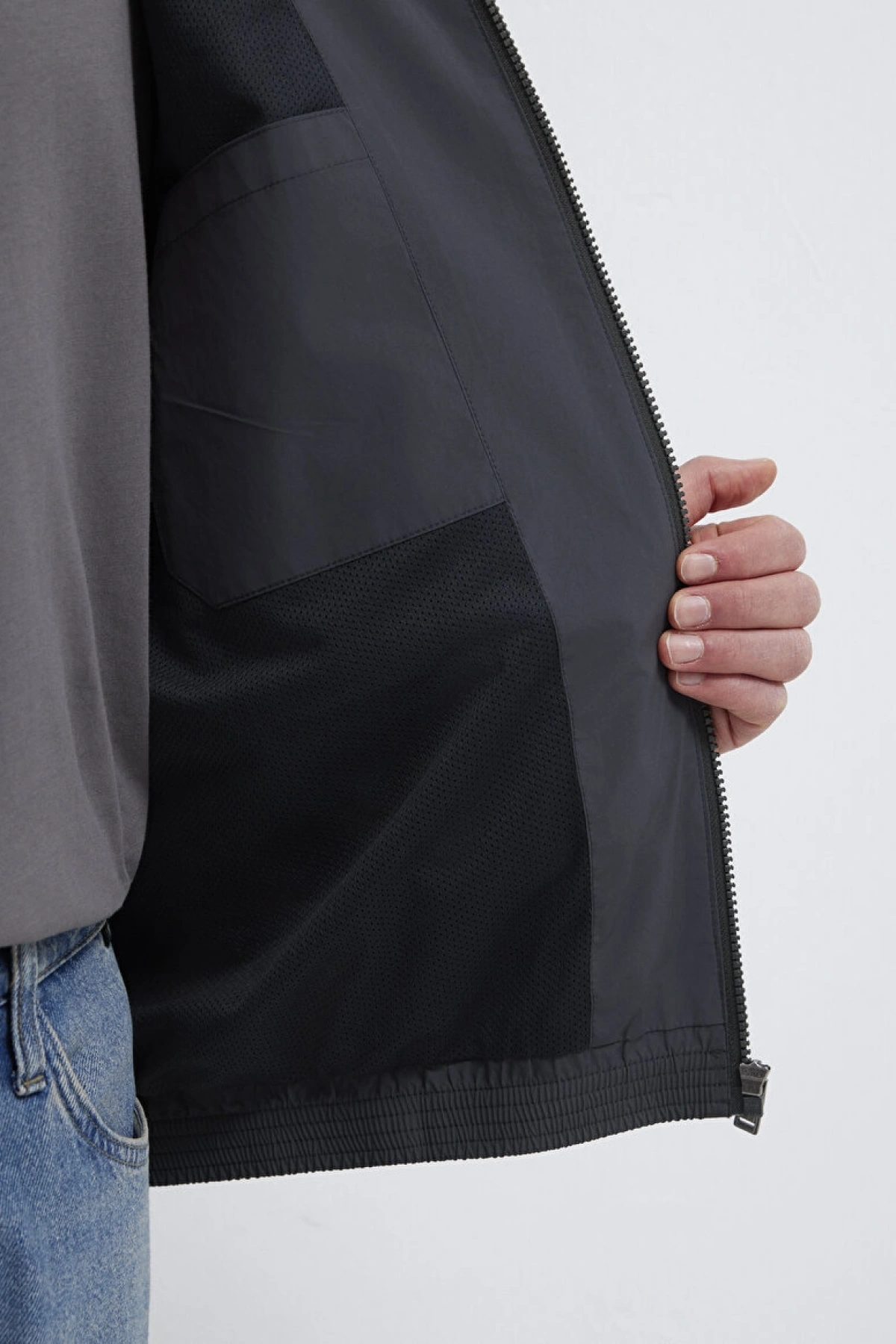 MVJNS Baskılı Antrasit Ceket