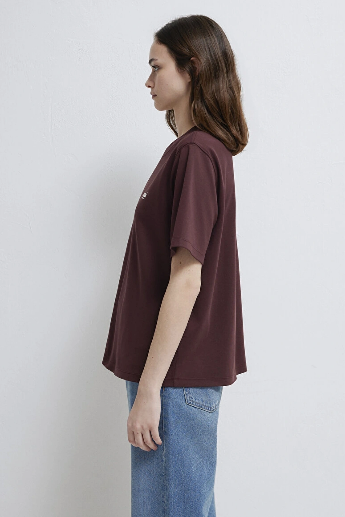 Mavi Jeans Baskılı Bordo Tişört