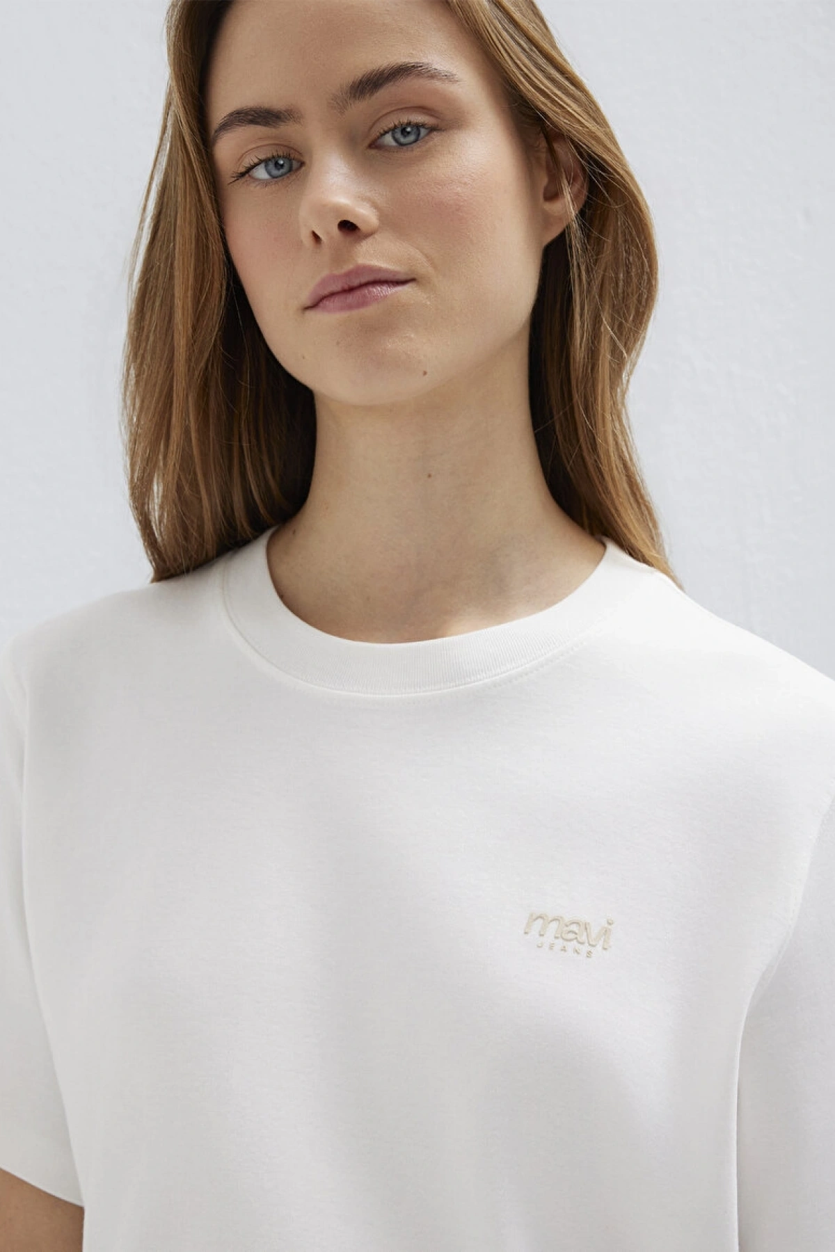 MAVİ BASKILI TİŞÖRT Hindistan Cevizi, L