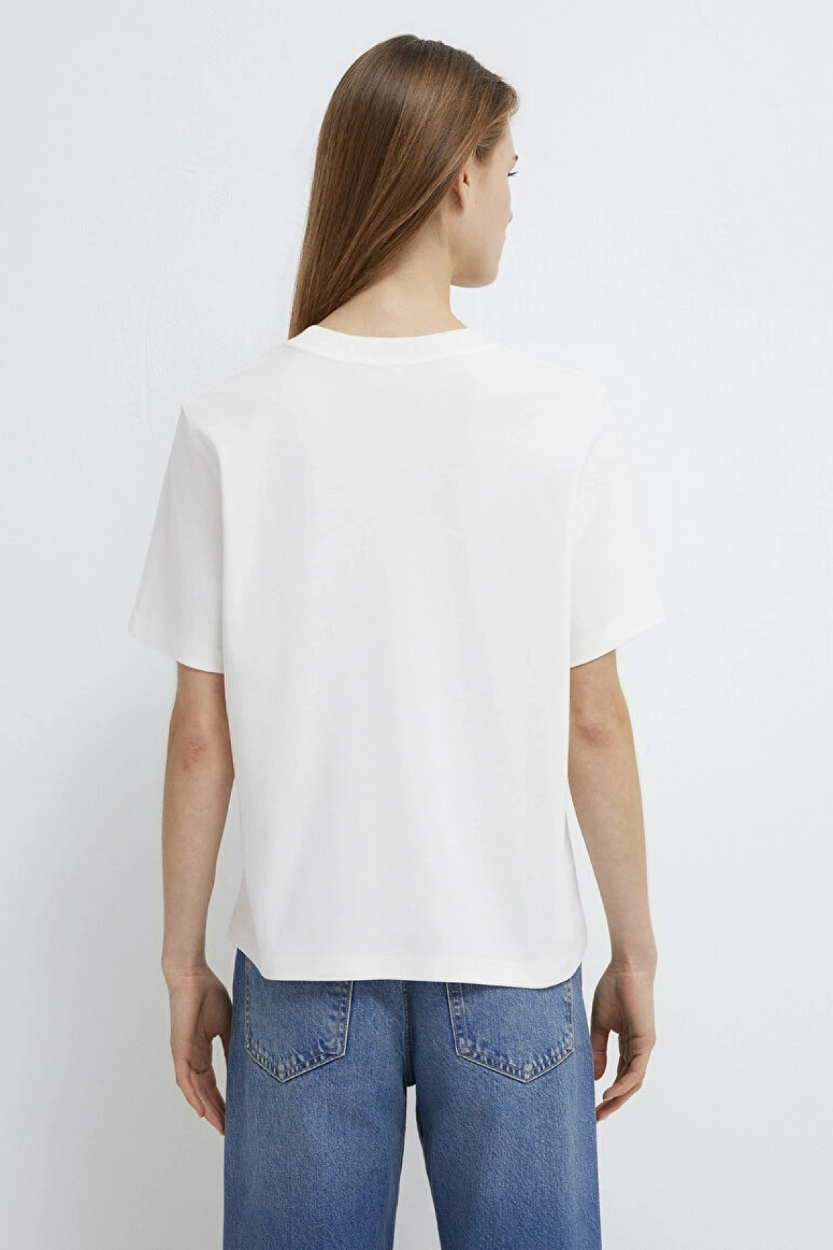 MAVİ BASKILI TİŞÖRT Hindistan Cevizi, L