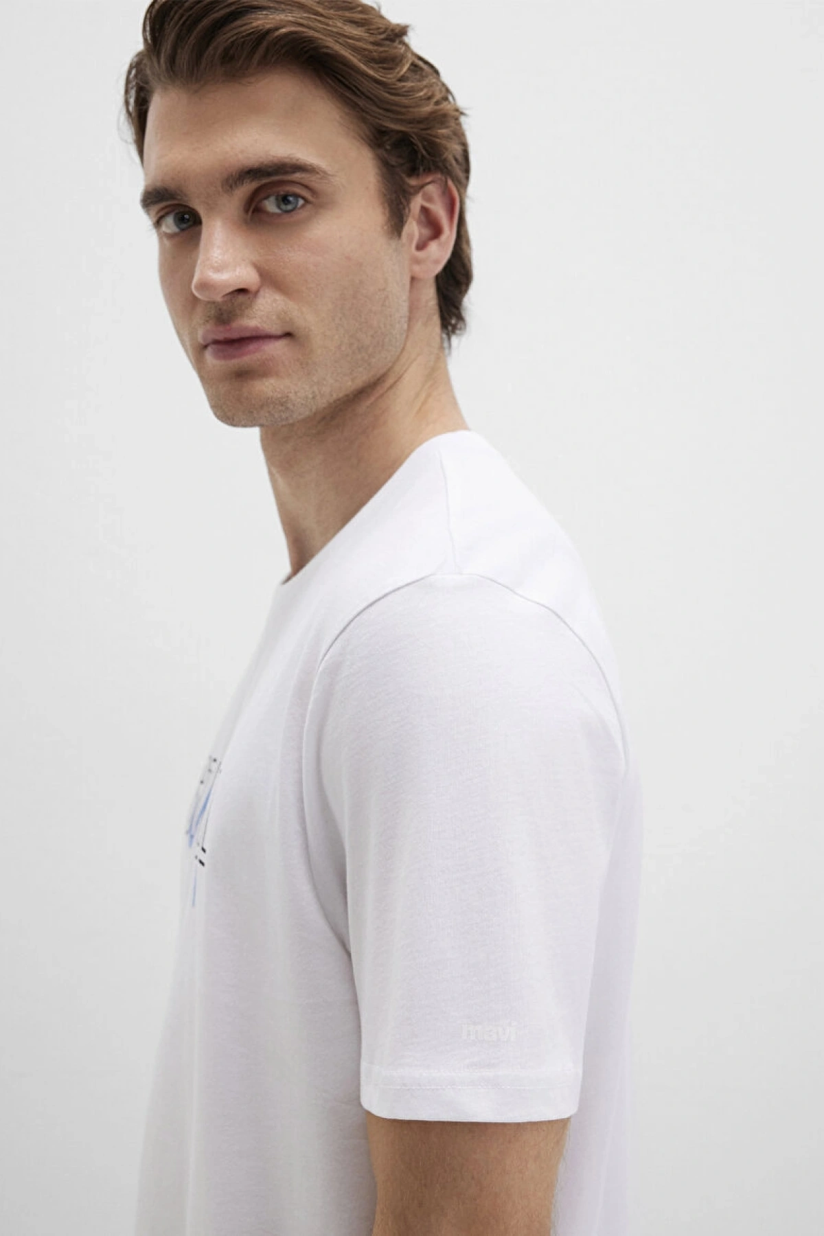 İstanbul Baskılı Beyaz Tişört