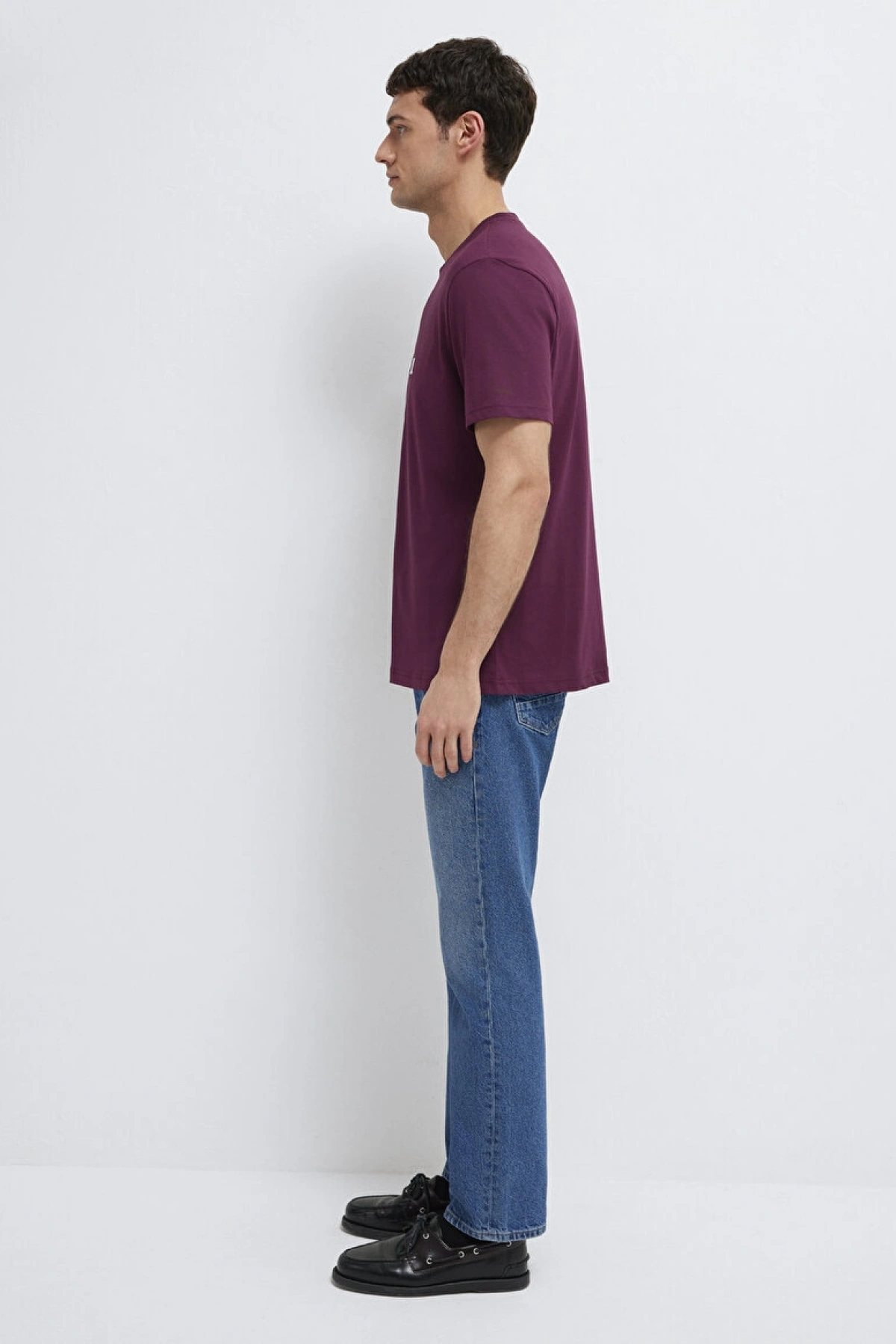 istanbul Baskılı Mor Tişört