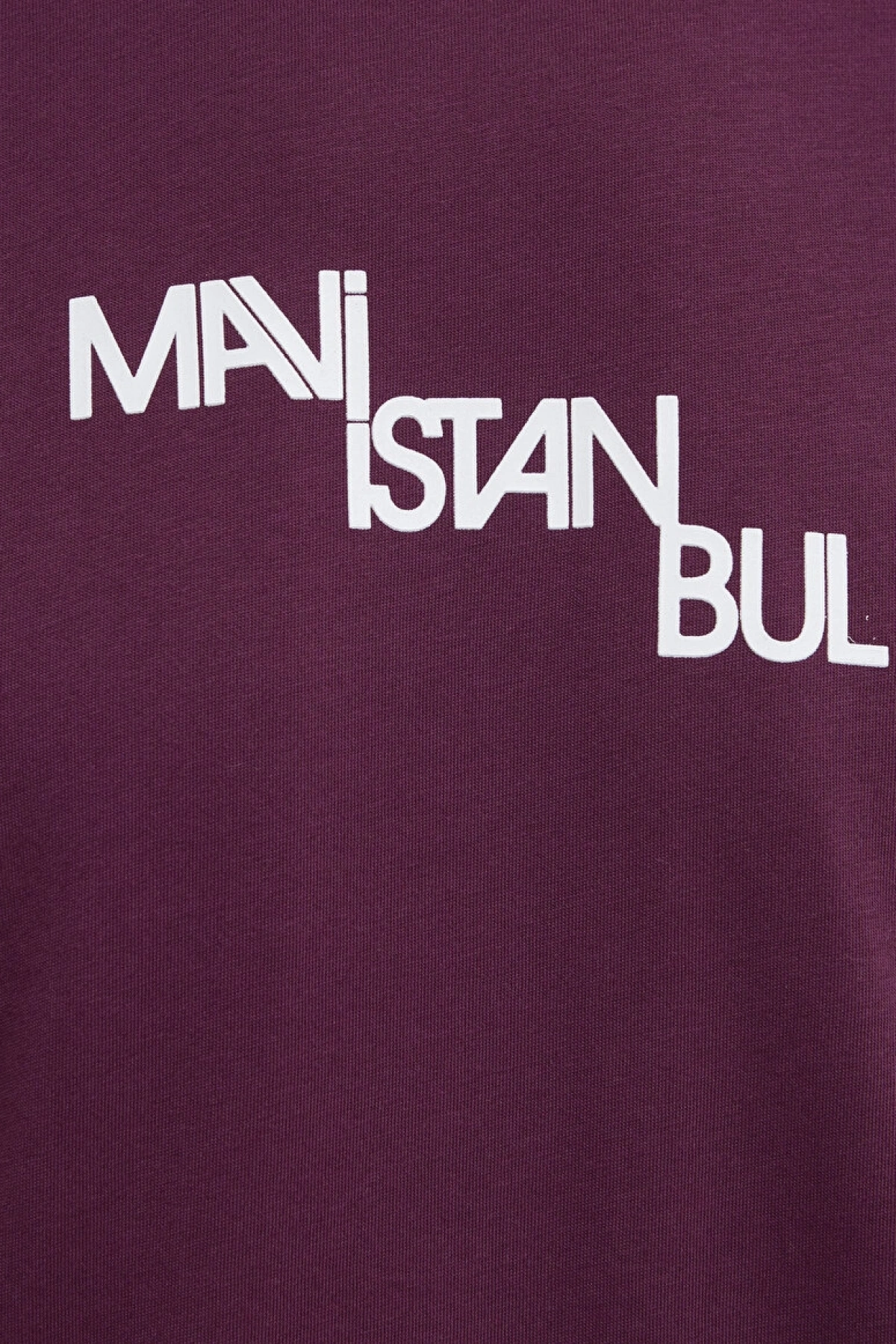 istanbul Baskılı Mor Tişört