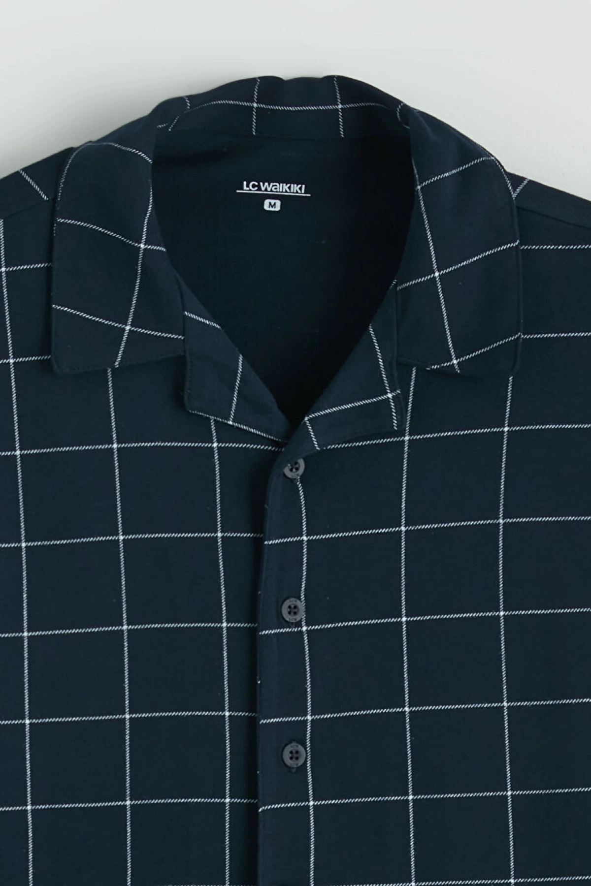 LC WAIKIKI Lacivert Standart Kalıp Ekose Erkek Pijama Takımı