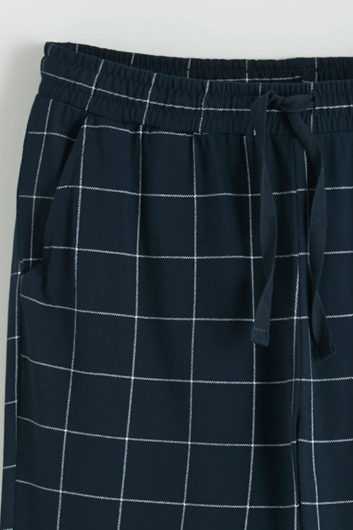 LC WAIKIKI Lacivert Standart Kalıp Ekose Erkek Pijama Takımı