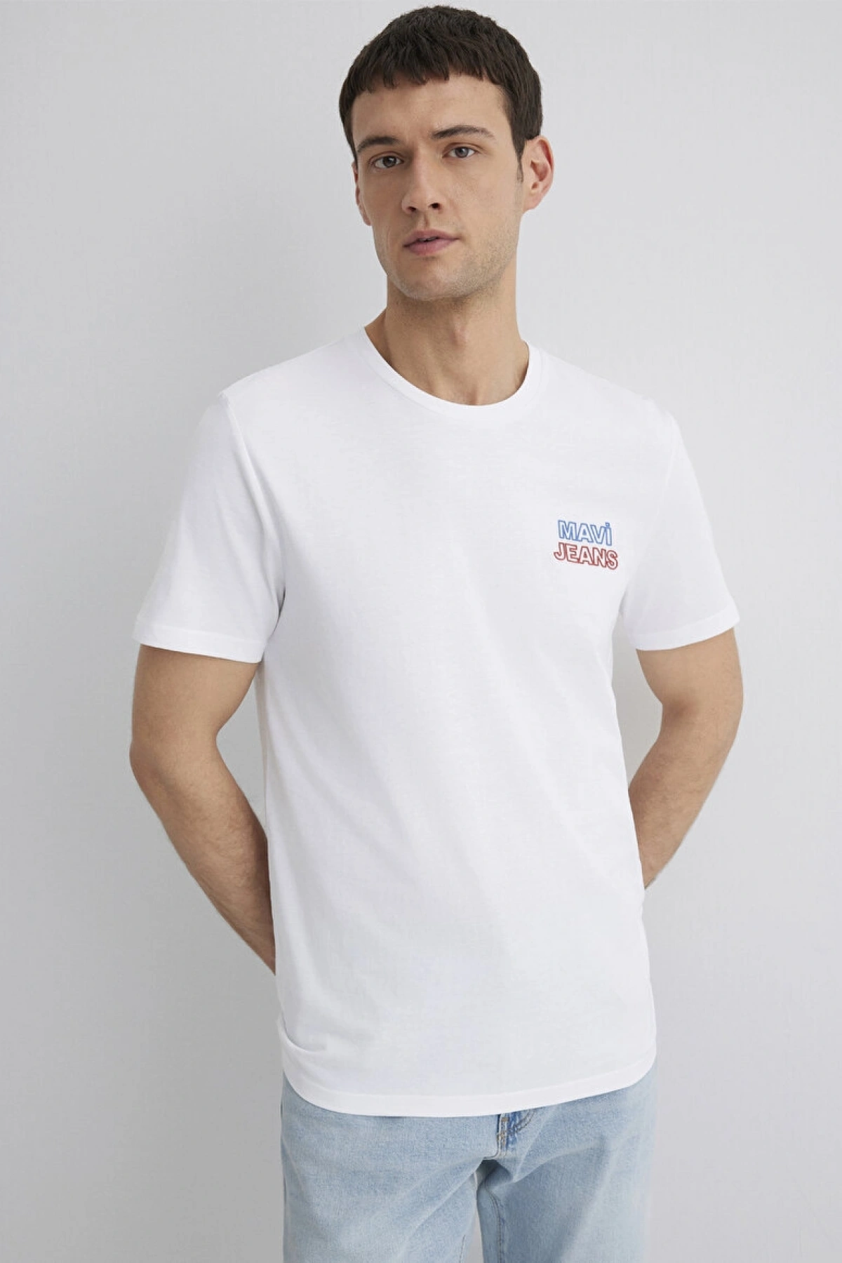 Mavi Jeans Baskılı Beyaz Tişört