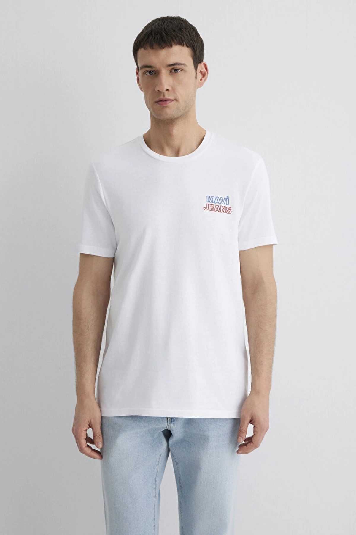 Mavi Jeans Baskılı Beyaz Tişört