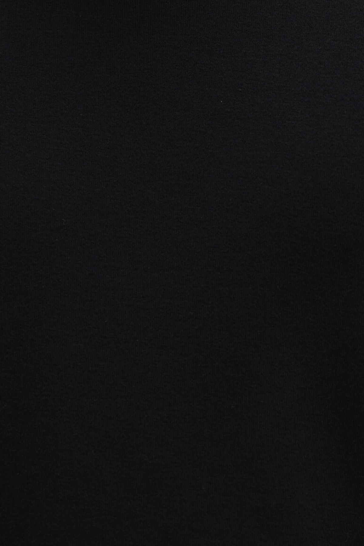 mavi Ribana Detaylı Siyah Tişört