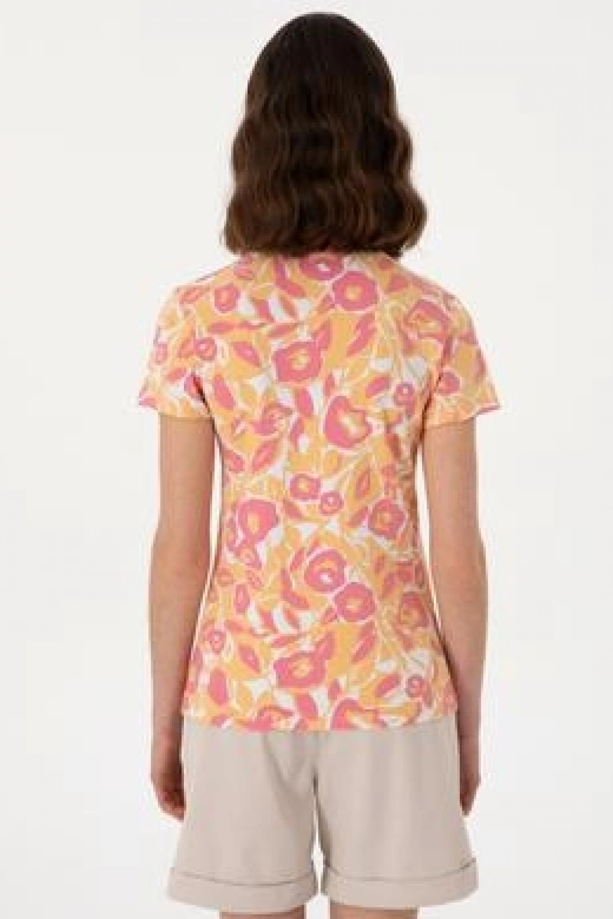 U.S POLO Kadın Pembe Polo Yaka Tişört