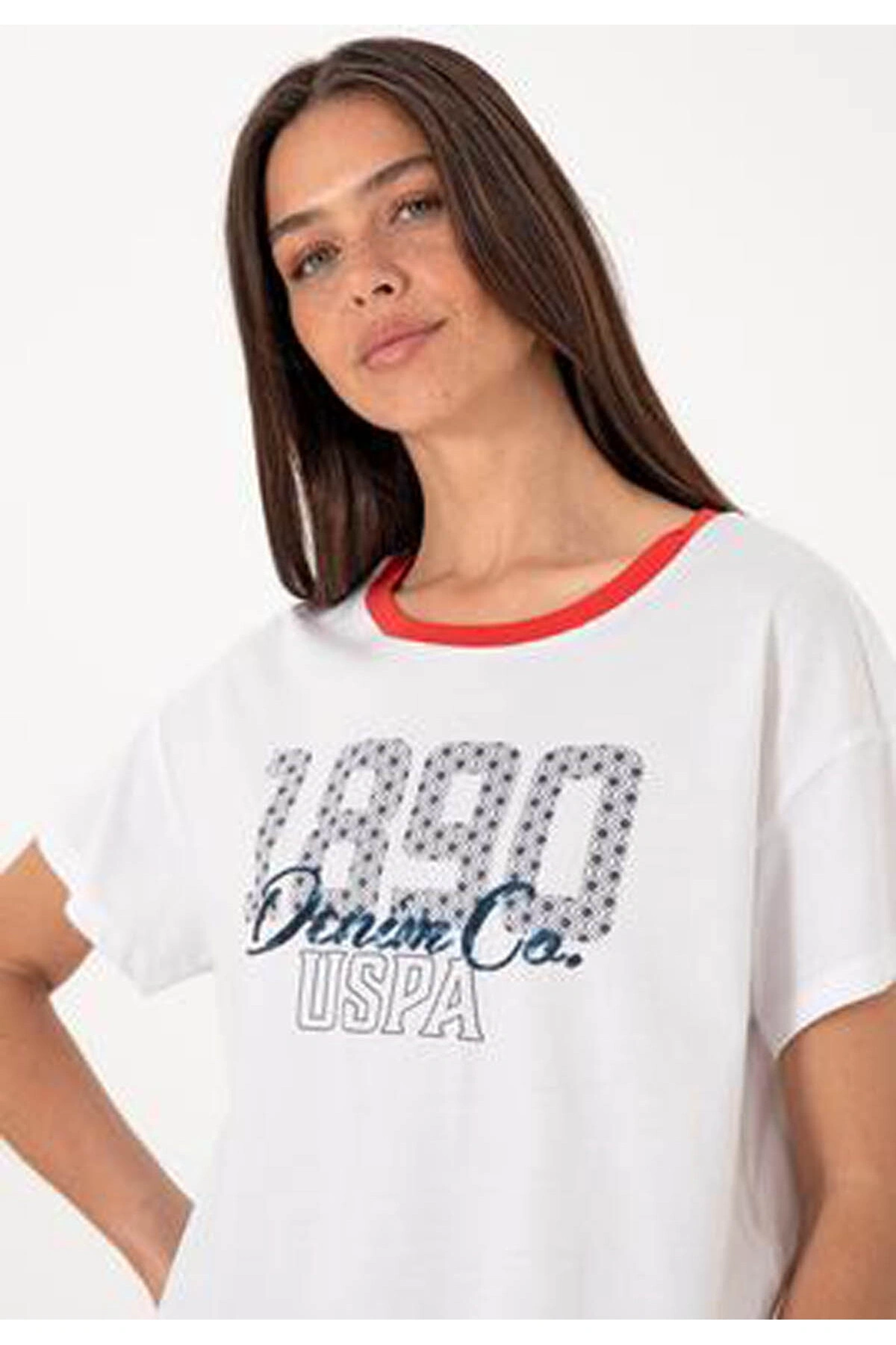 U.S. Polo Assn. U.S. Polo Assn. Gıanna Beyaz Kadın T-Shirt