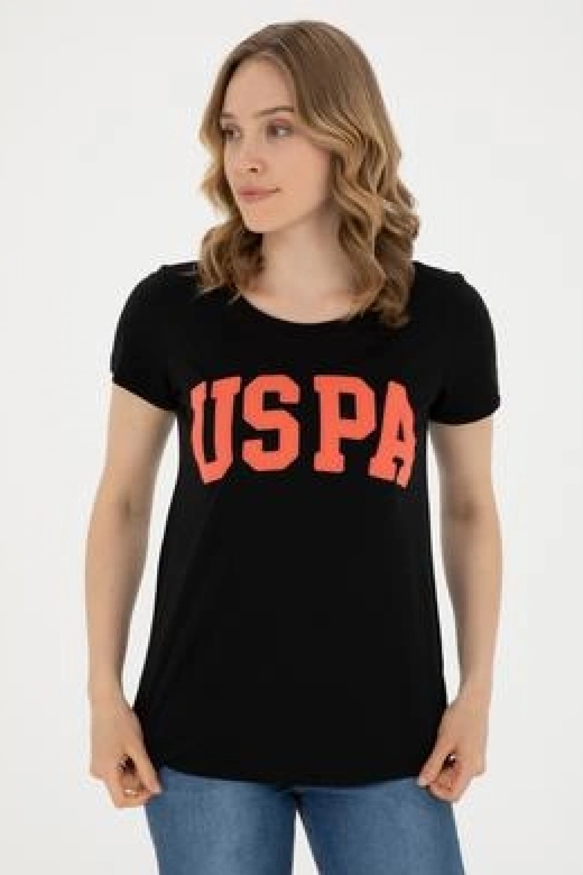 Kadın Siyah Bisiklet Yaka Basic Tişört