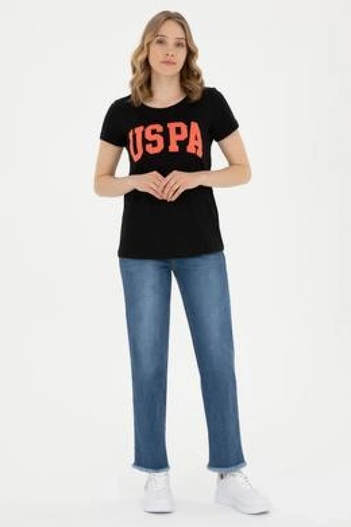 Kadın Siyah Bisiklet Yaka Basic Tişört