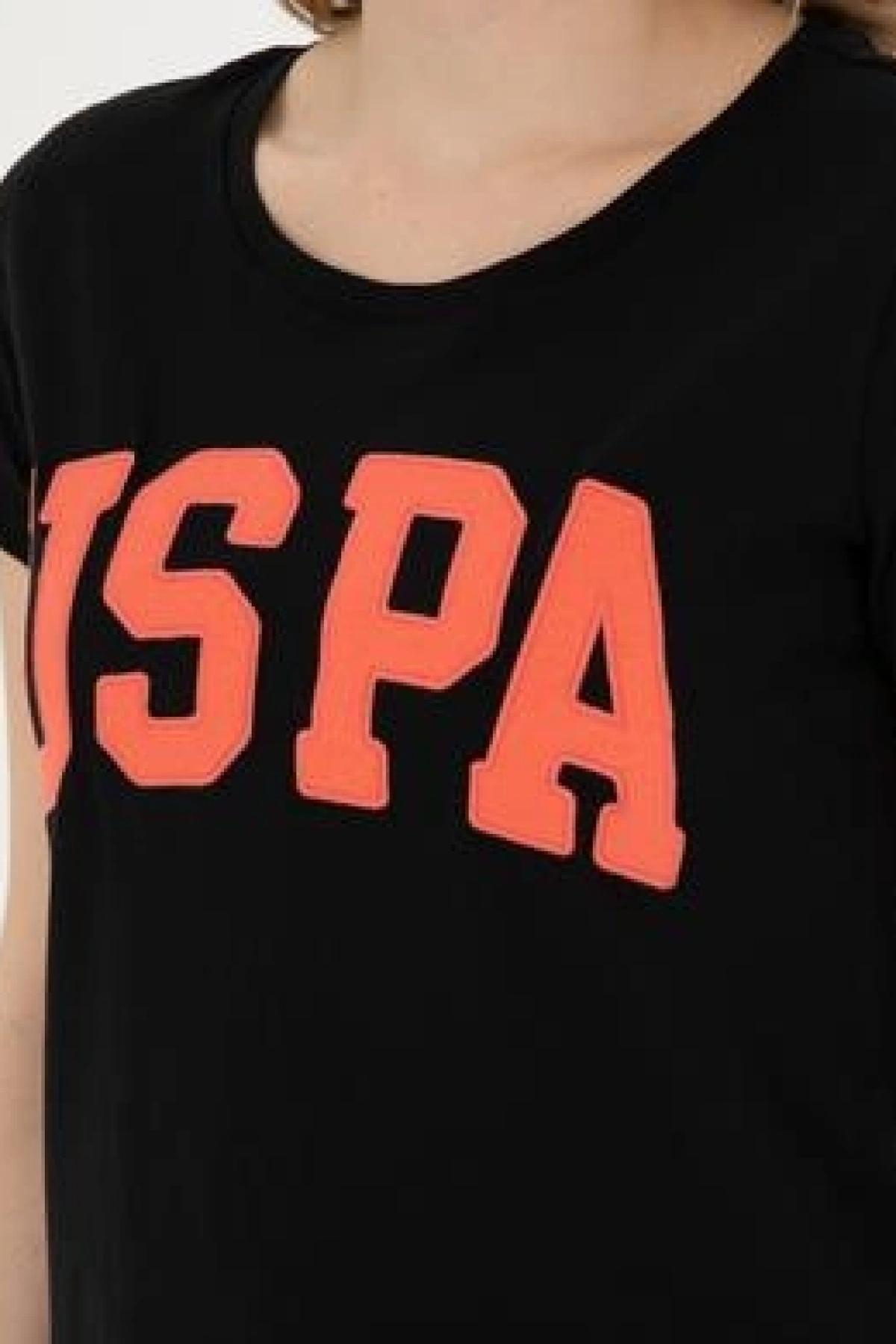 Kadın Siyah Bisiklet Yaka Basic Tişört