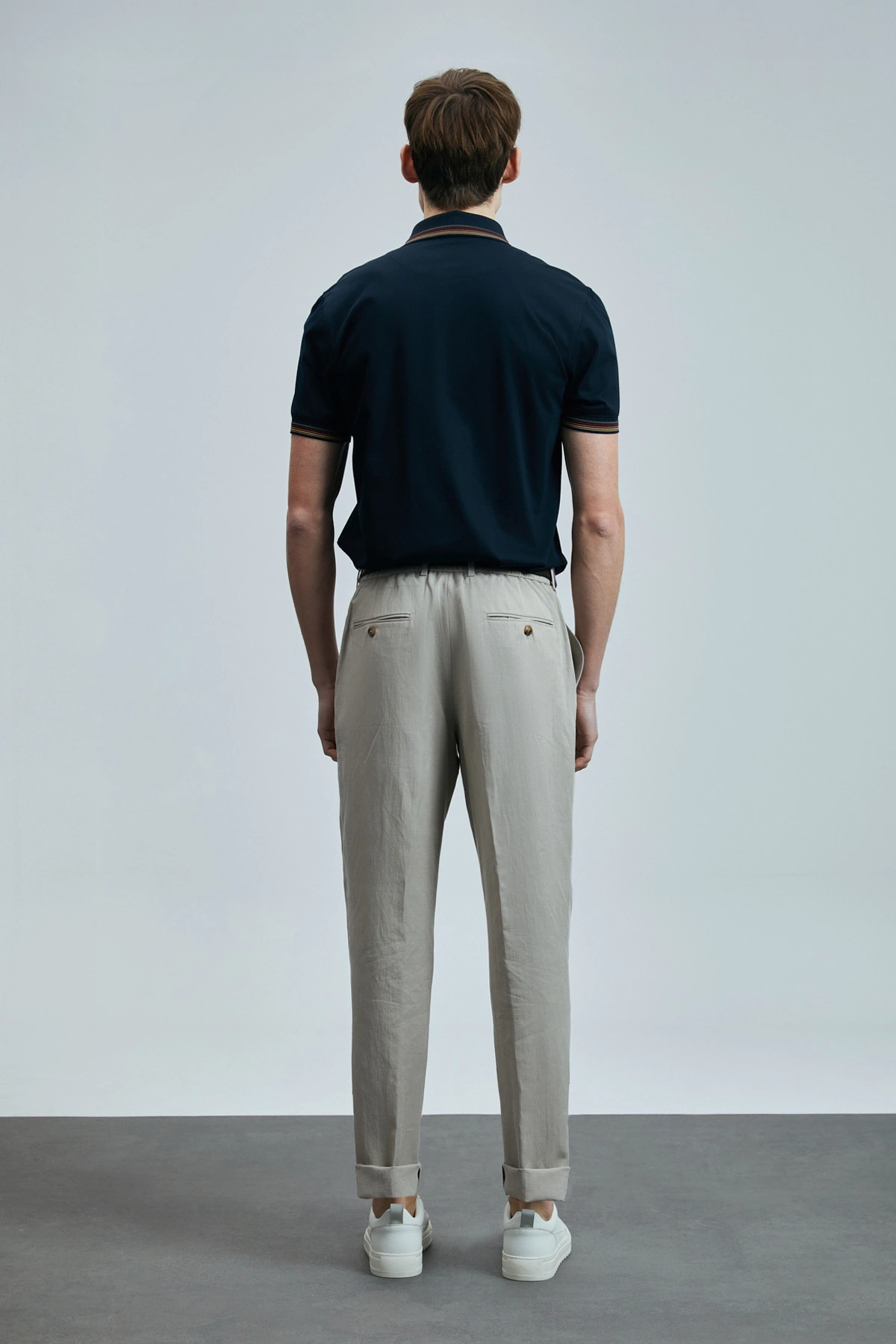 Lufian North Smart Erkek Polo Tişört Koyu Lacivert