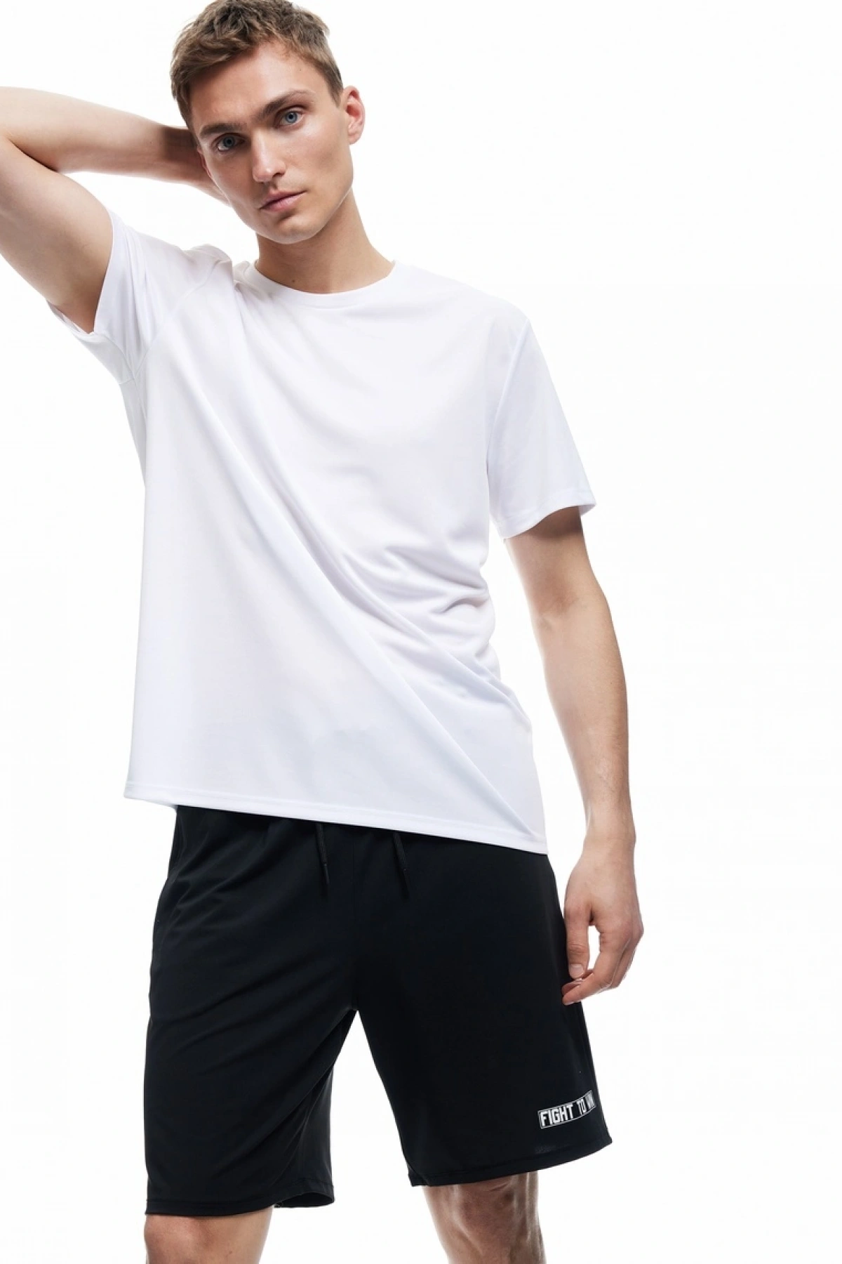 KOTON Beli Bağlamalı Baskılı Cepli Spor Şort