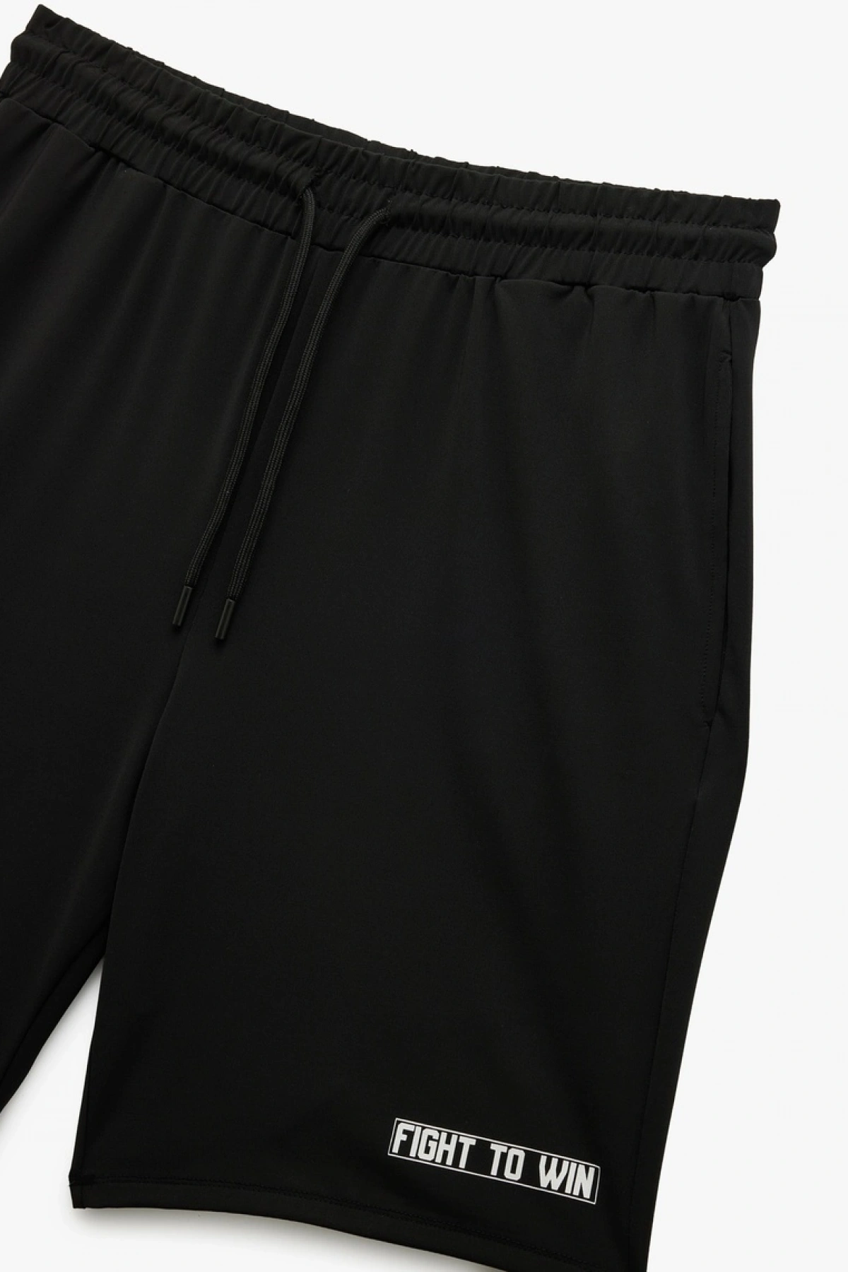 KOTON Beli Bağlamalı Baskılı Cepli Spor Şort