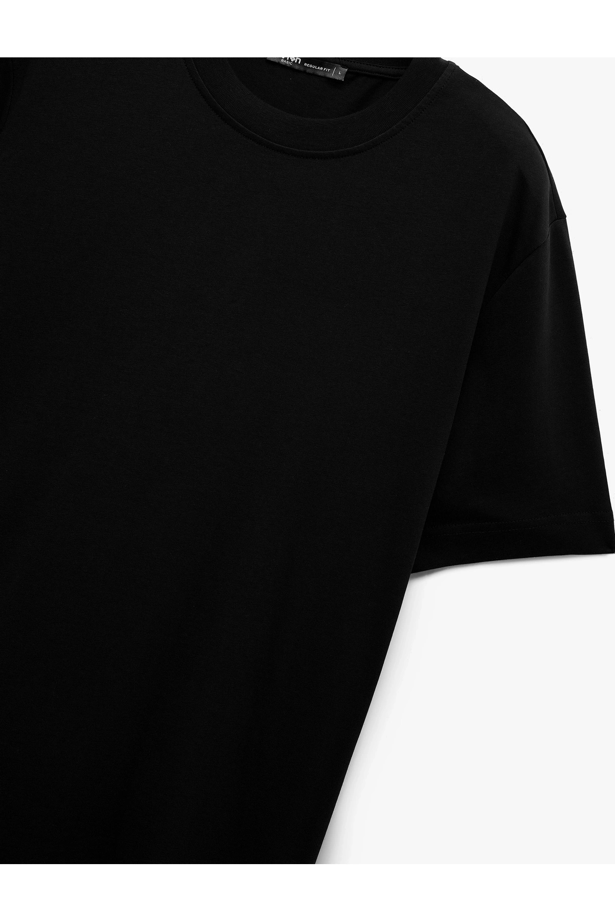 Koton Pamuklu Kısa Kollu Regular Fit Bisiklet Yaka Basic Tişört