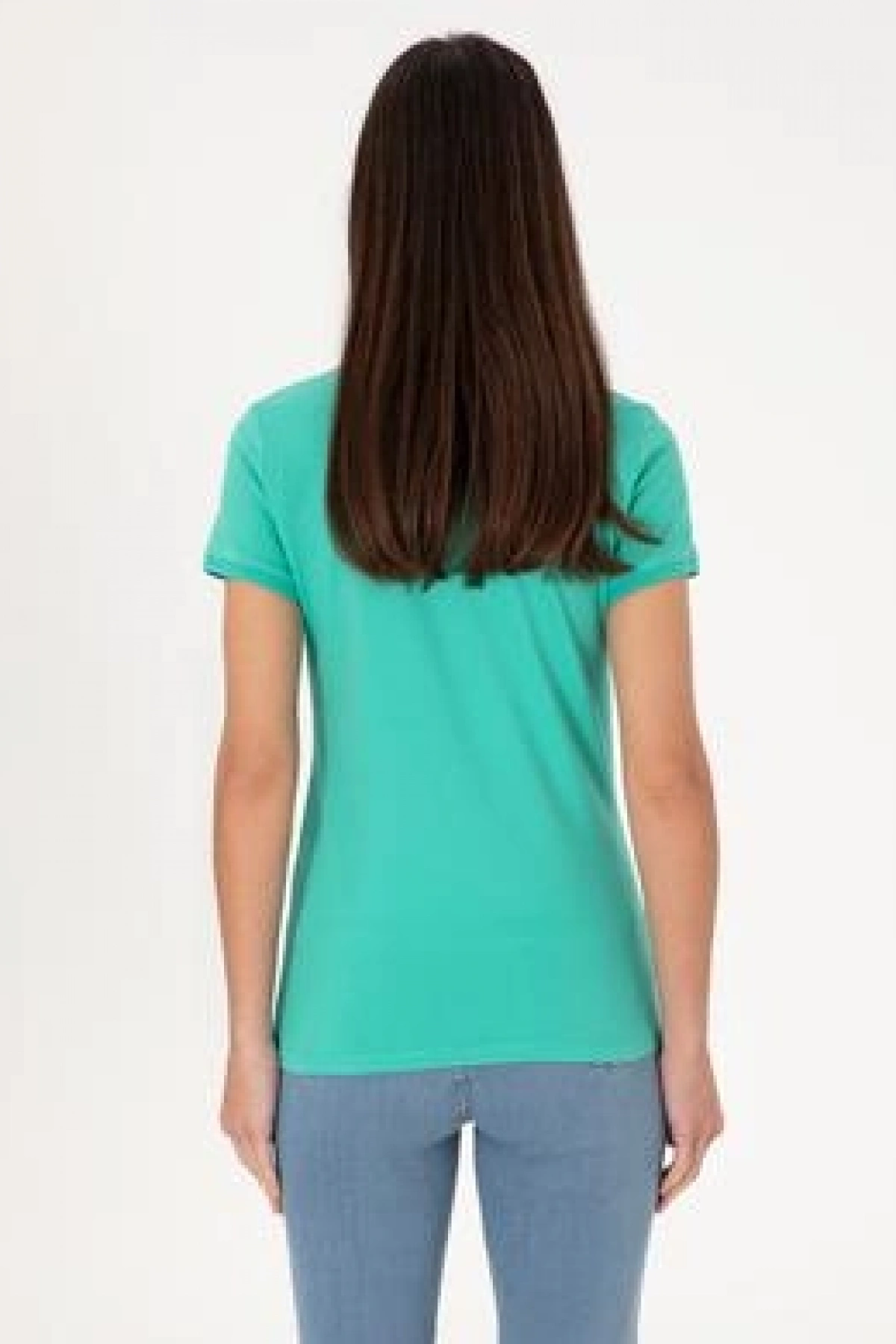 U.S. Polo Assn. Kadın Mint Basic Polo Yaka Tişört