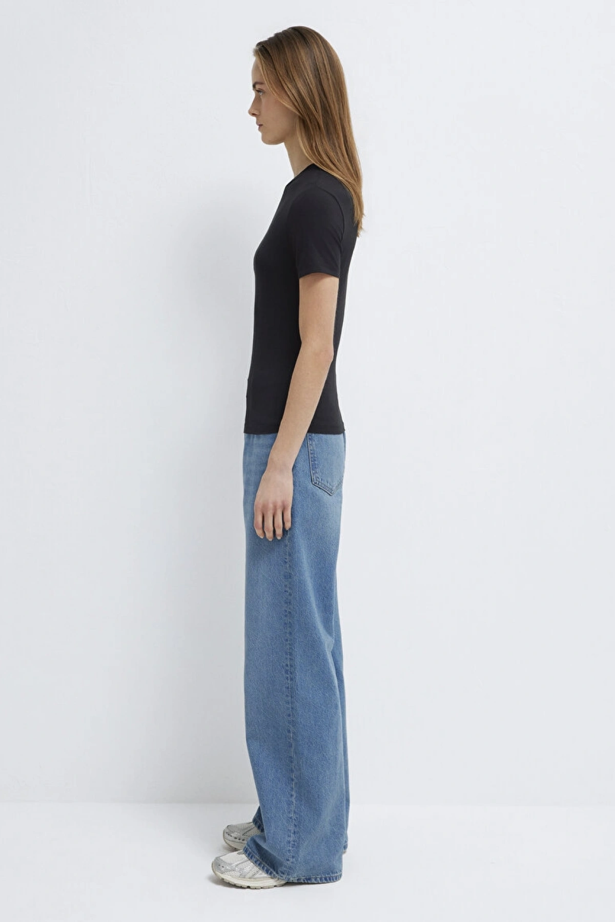 MAVİ Lux Touch Siyah Basic Modal Tişört