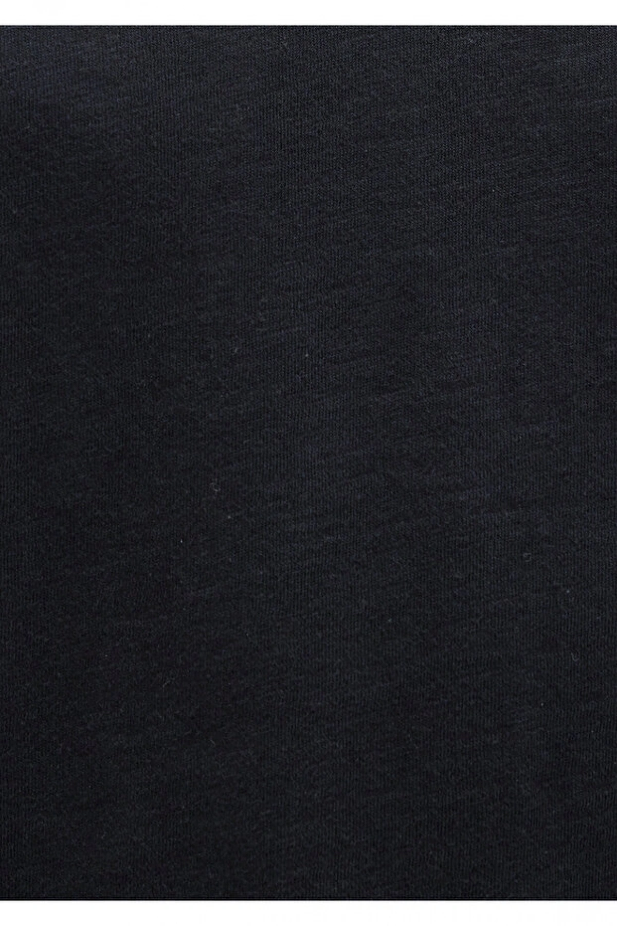 Mavi V Yaka Siyah Basic Tişört Regular Fit / Normal Kesim