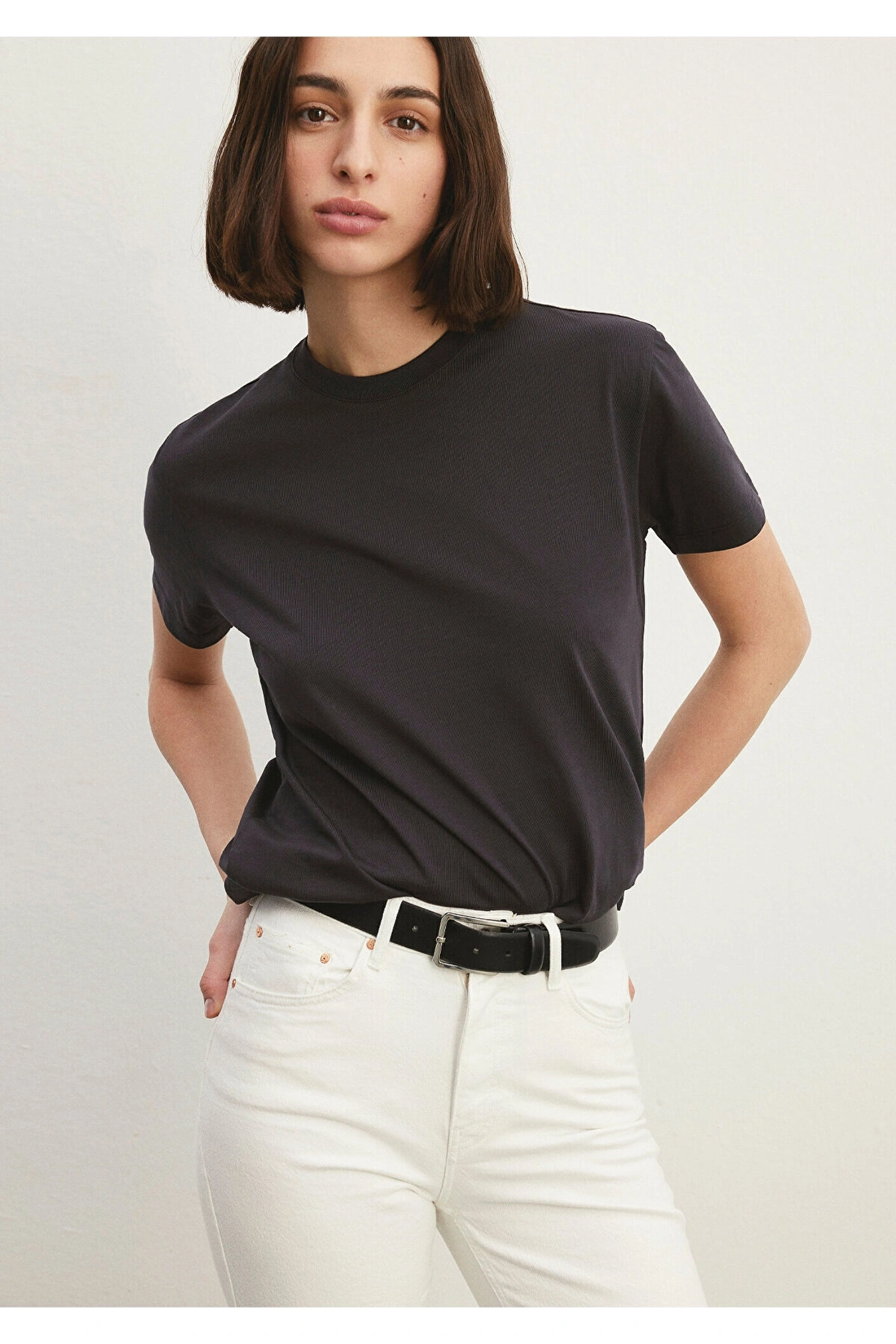 Mavi Antrasit Basic Tişört Regular Fit / Normal Kesim