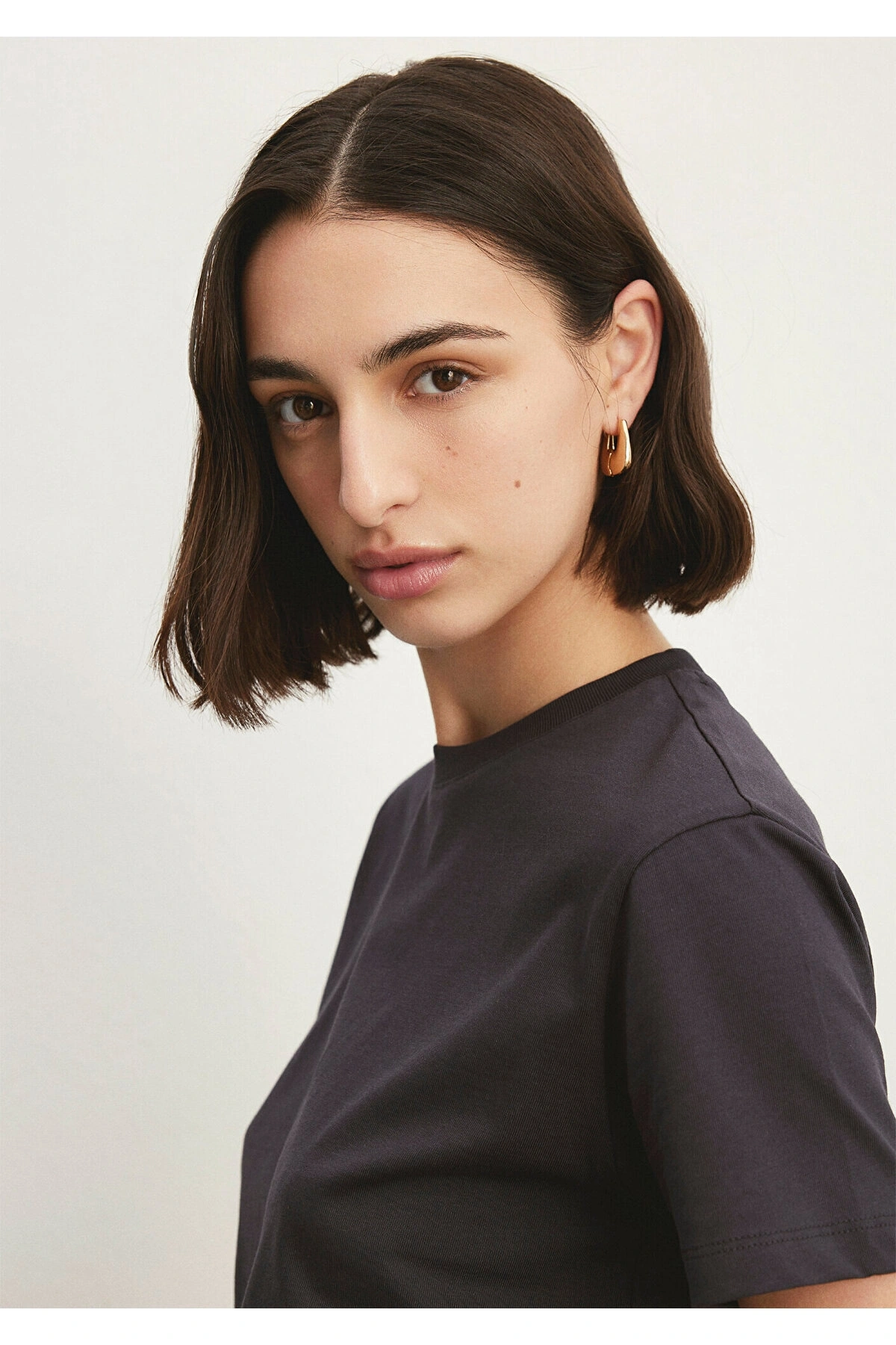 Mavi Antrasit Basic Tişört Regular Fit / Normal Kesim