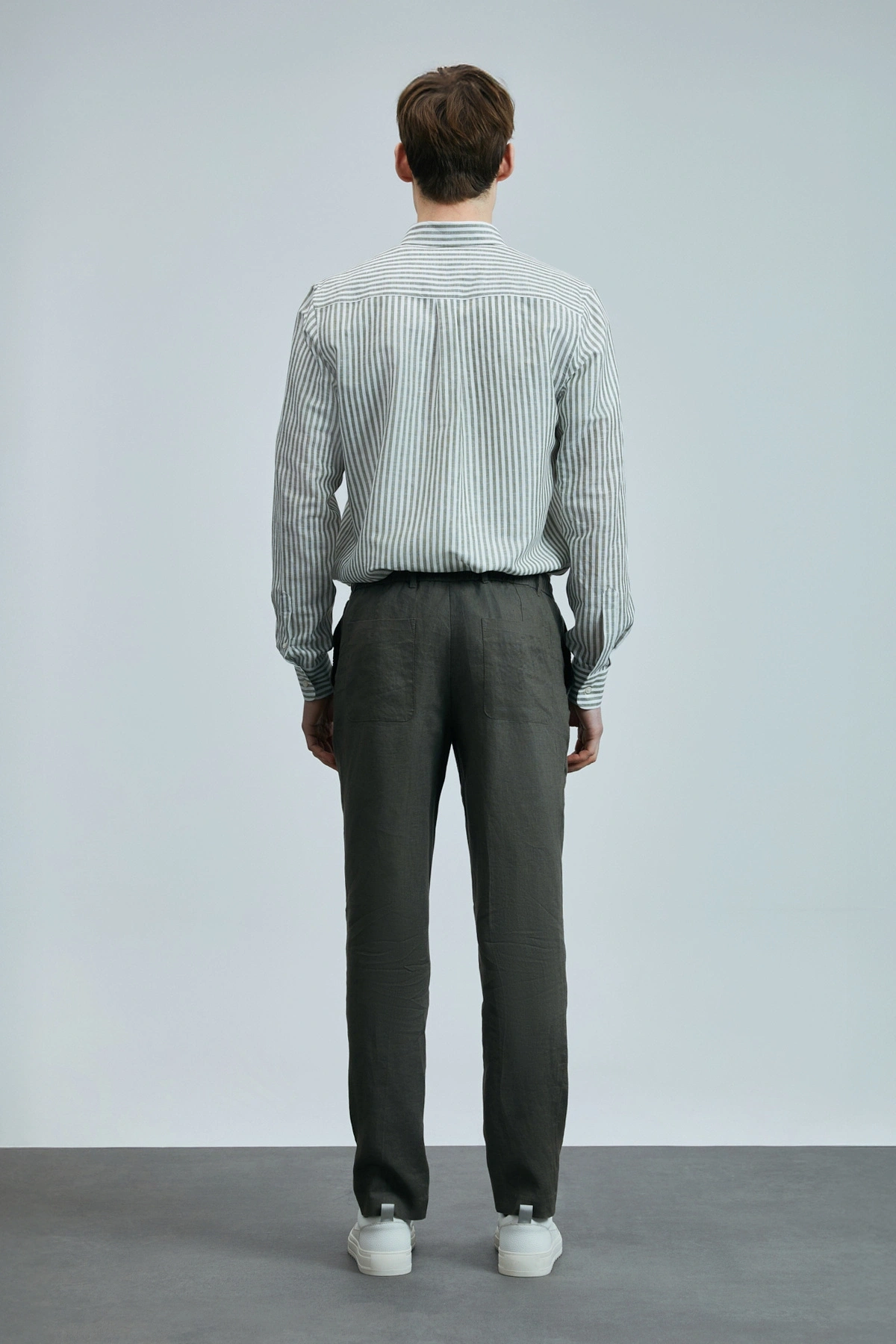 Lufian Karl Smart Erkek Chino Pantolon Slim Fit HAKİ