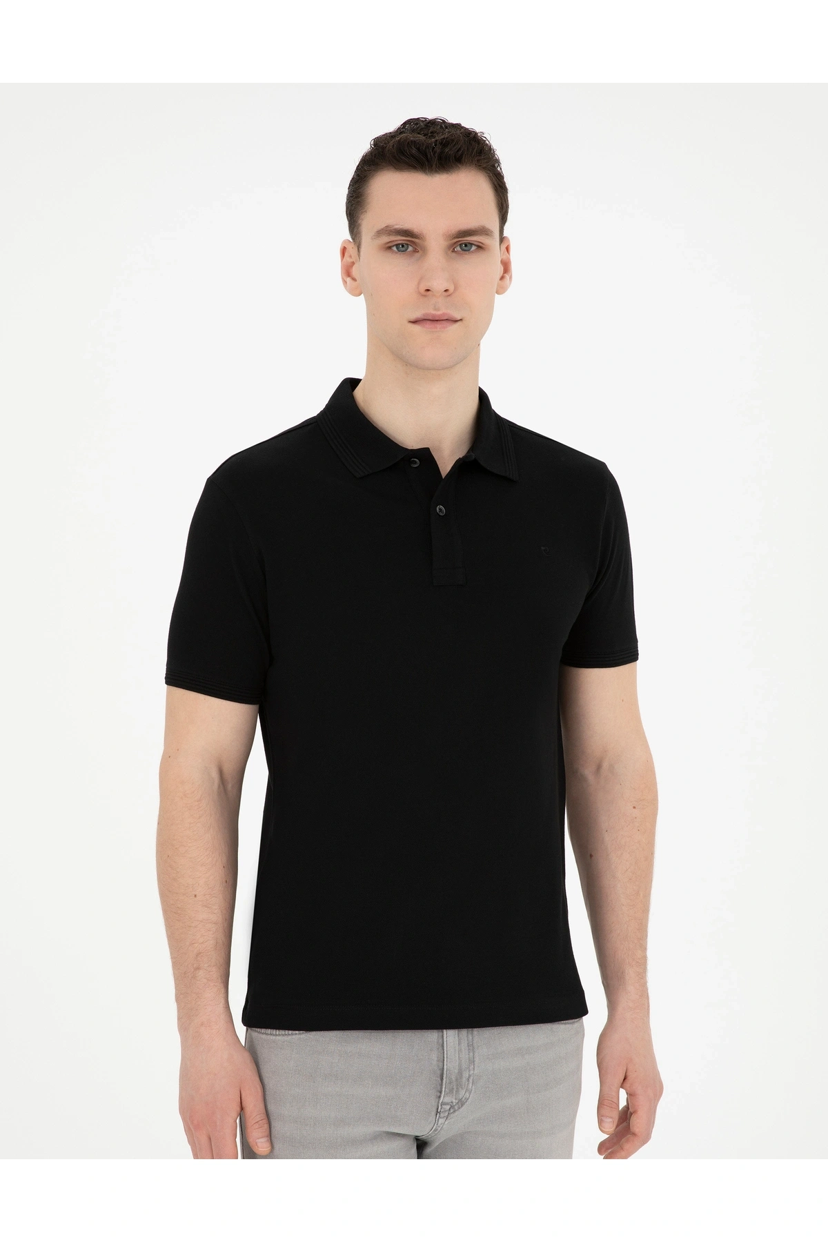 Pierre Cardin PİERRE CARDİN ERKEK POLO YAKA SLİMFİT SPOR T-SHIRT
