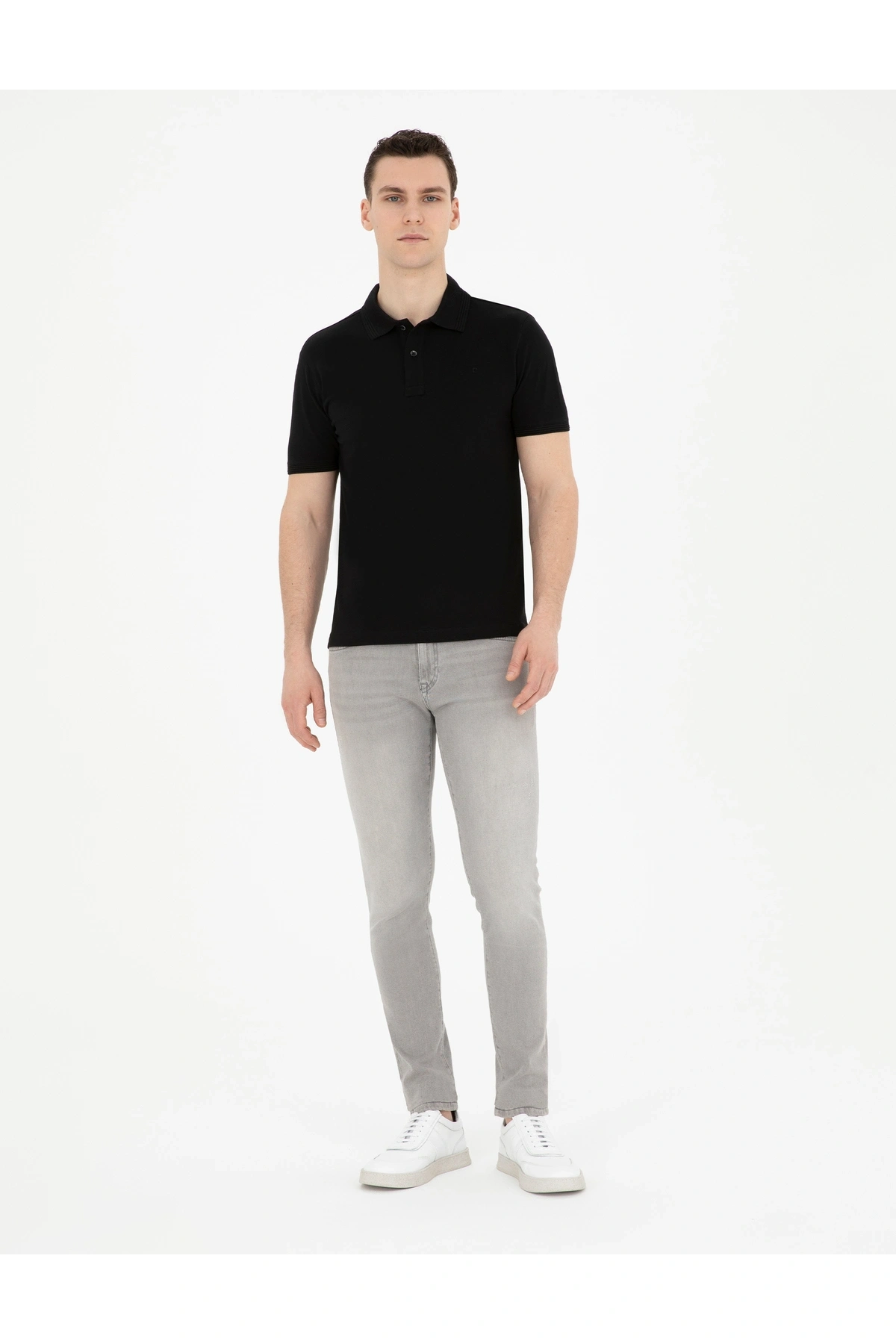 Pierre Cardin PİERRE CARDİN ERKEK POLO YAKA SLİMFİT SPOR T-SHIRT