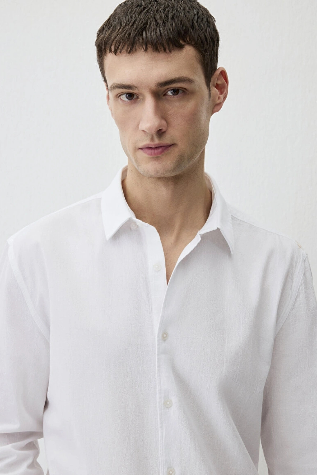 Mavi Uzun Kol Erkek Gömlek