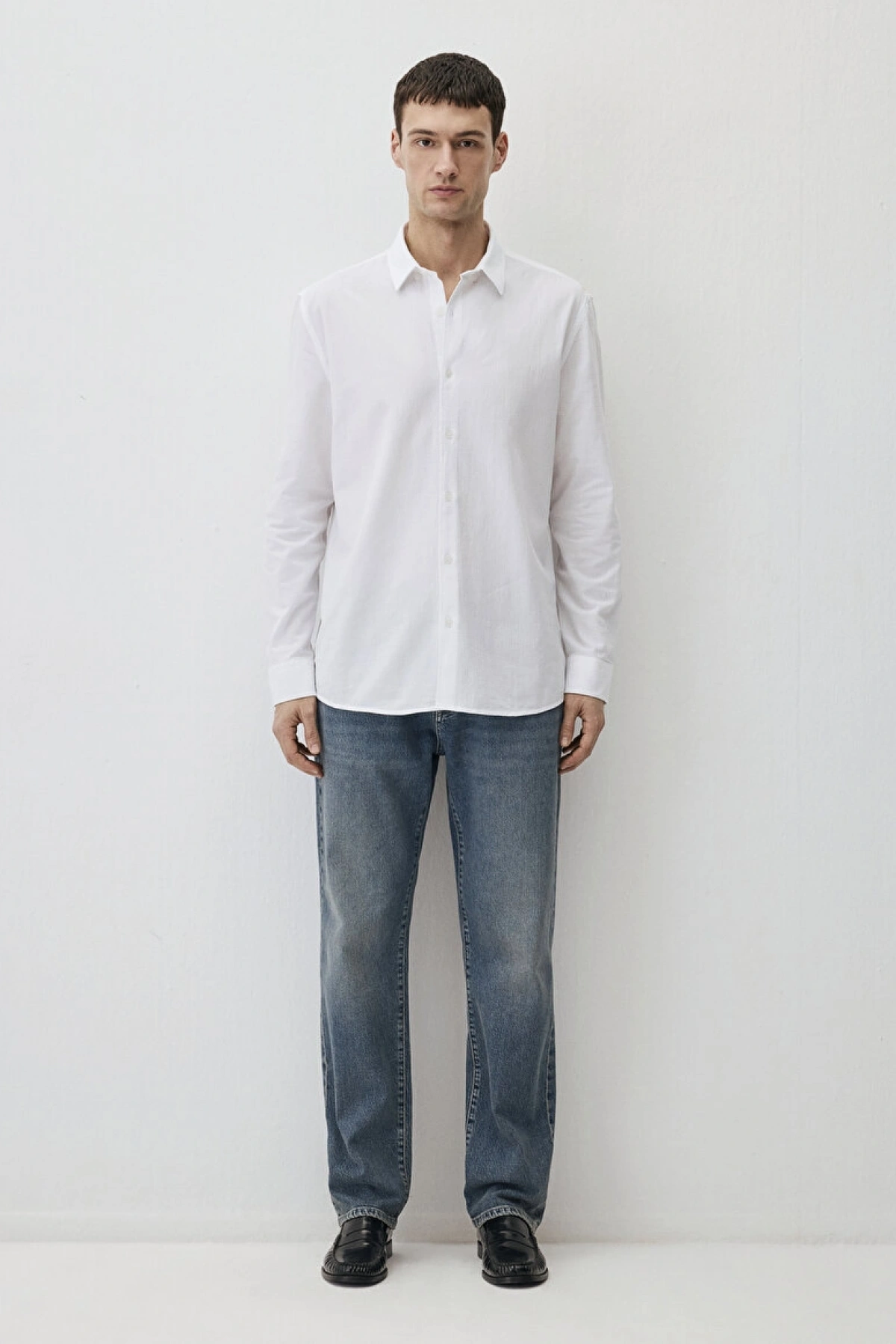 Mavi Uzun Kol Erkek Gömlek