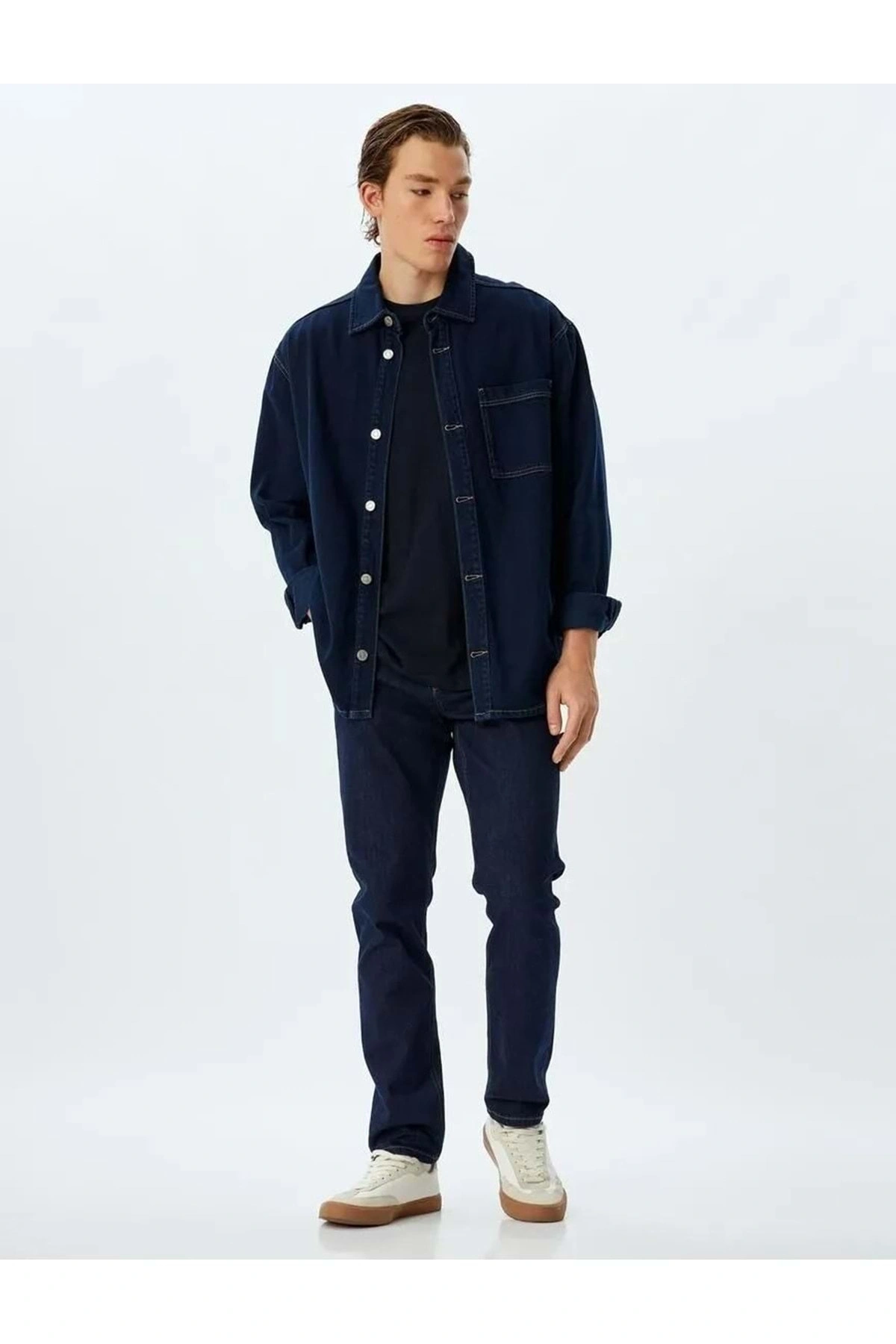 Koton Slim Fit Kot Pantolon - Brad Jean 5wam40112ıd Koyu Indigo