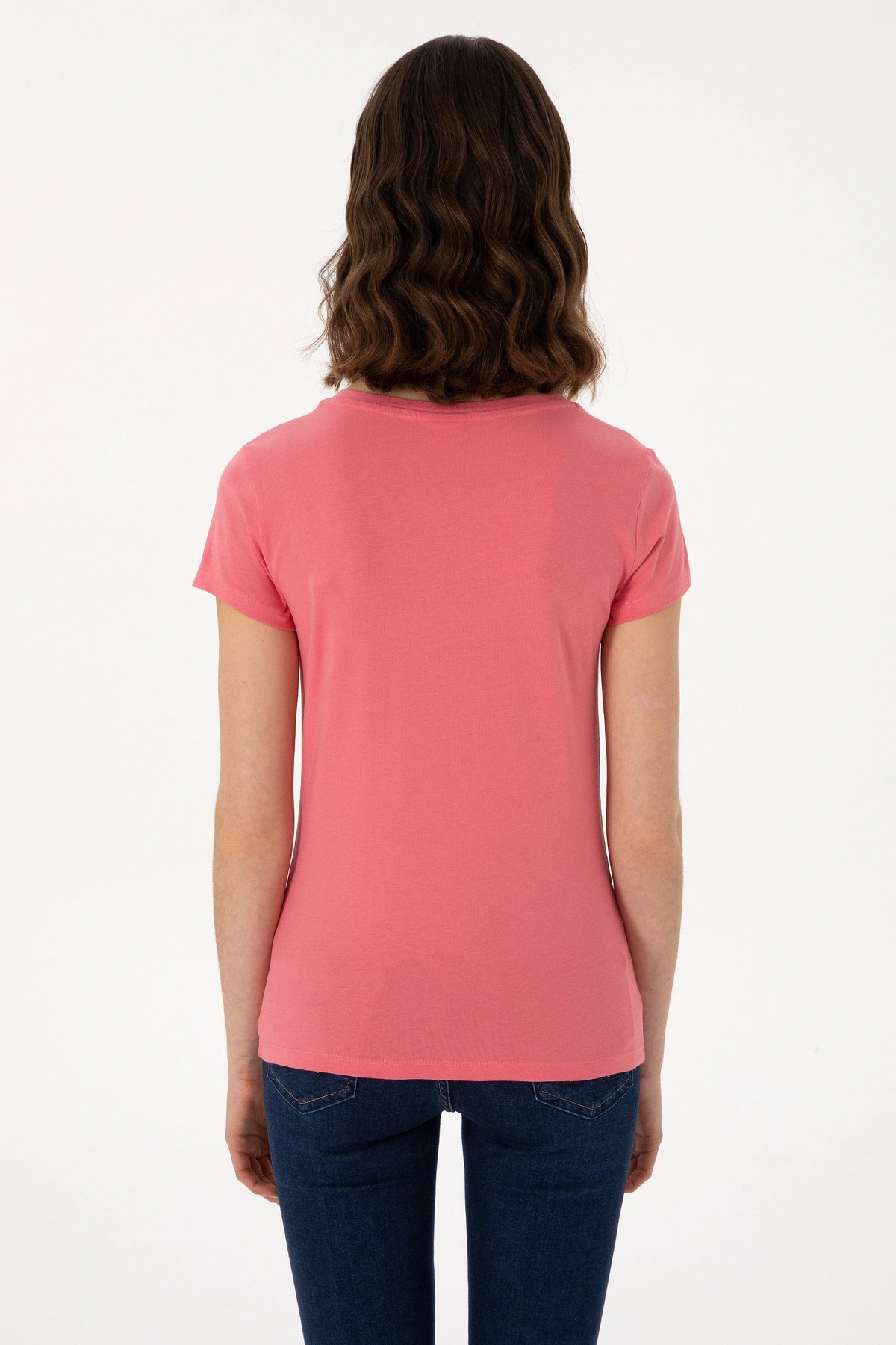 U.S. Polo Assn. U.S. Polo Assn. Kadın V Yaka Basic T-shirt