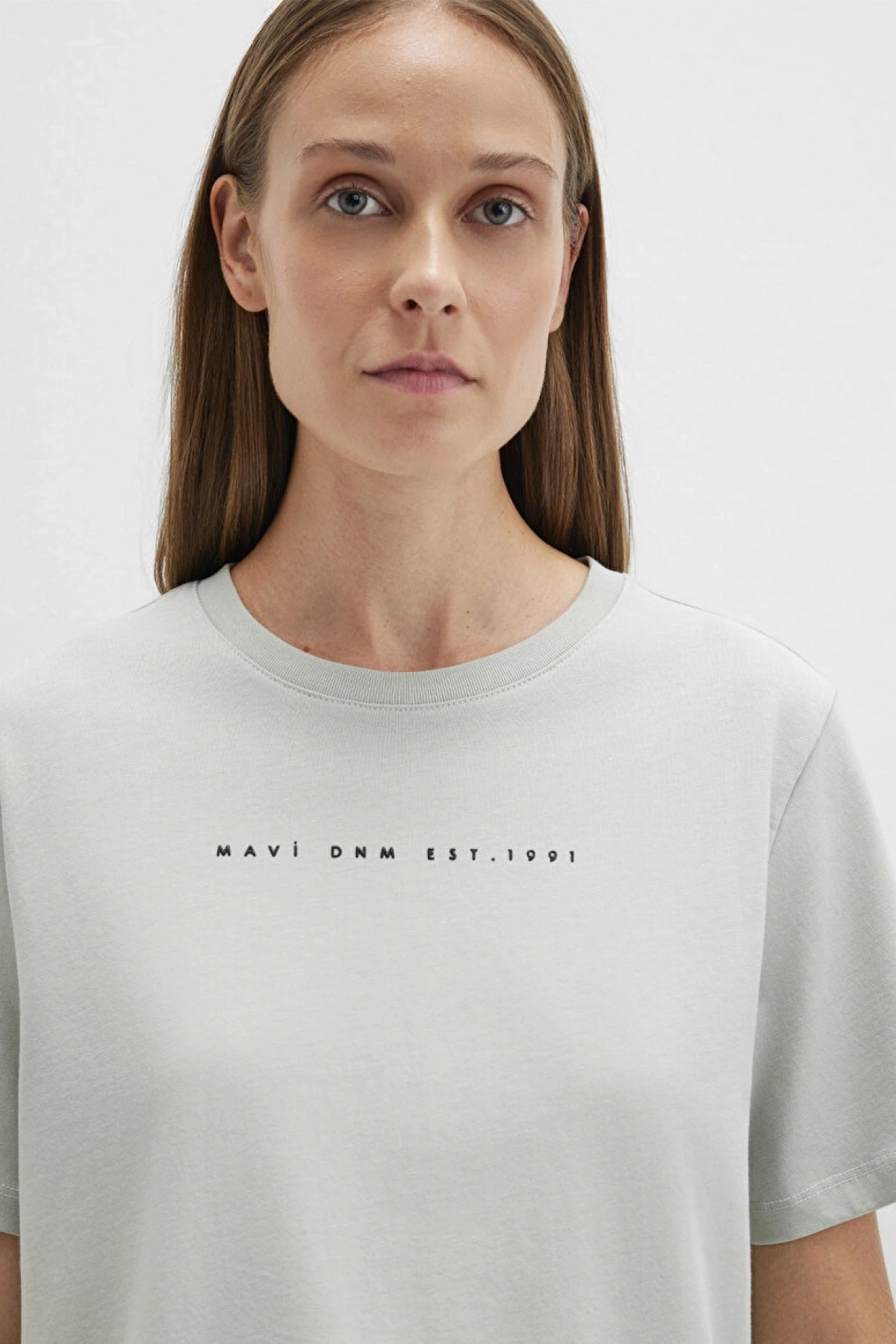 Mavi Baskılı Yeşil Tişört Regular Fit