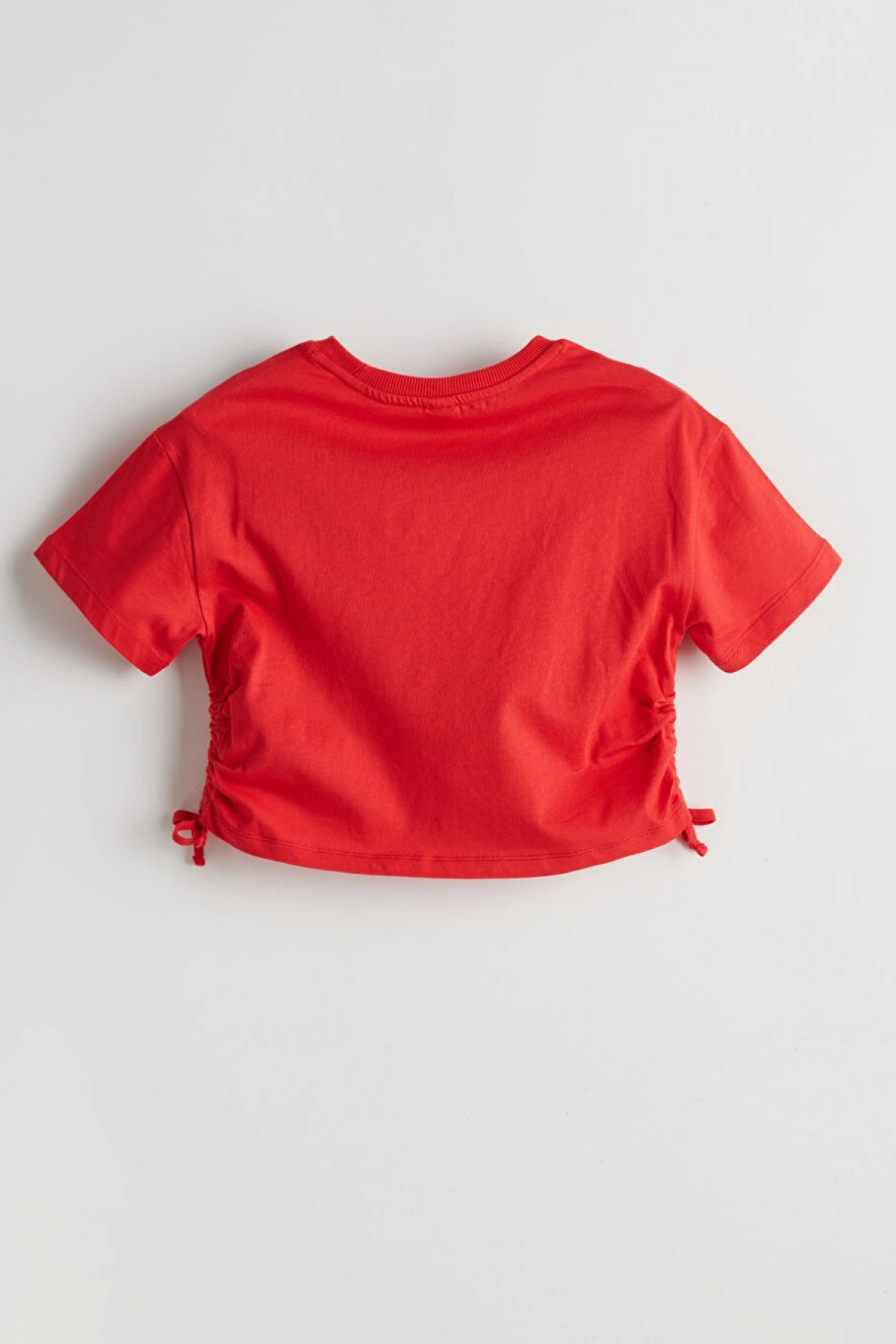 LC Waikiki Bisiklet Yaka Kız Çocuk Crop Tişört