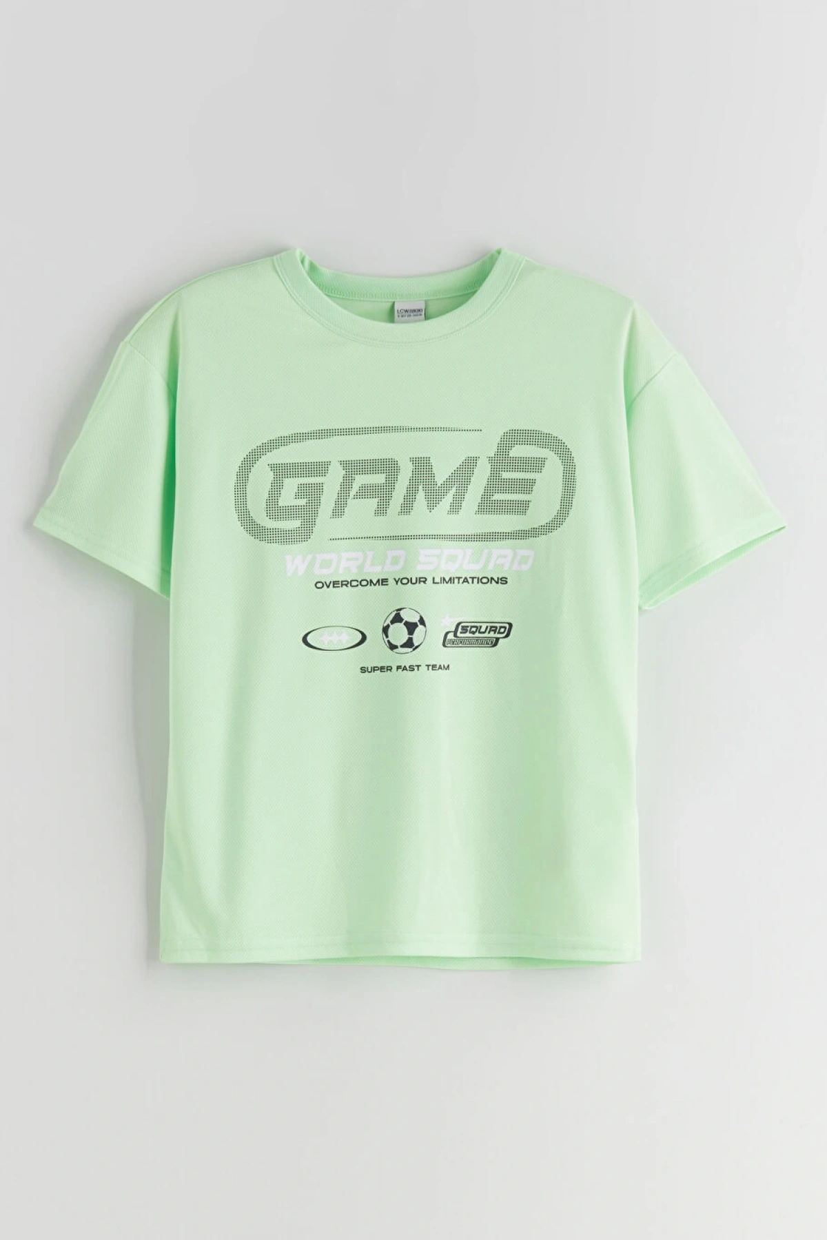 LCW Kids Yeşil Bisiklet Yaka Erkek Çocuk Tişört ve Şort