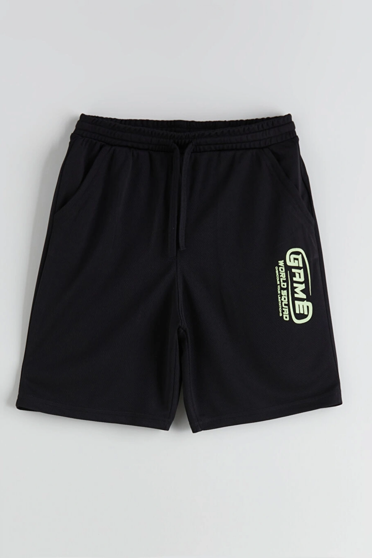 LCW Kids Yeşil Bisiklet Yaka Erkek Çocuk Tişört ve Şort