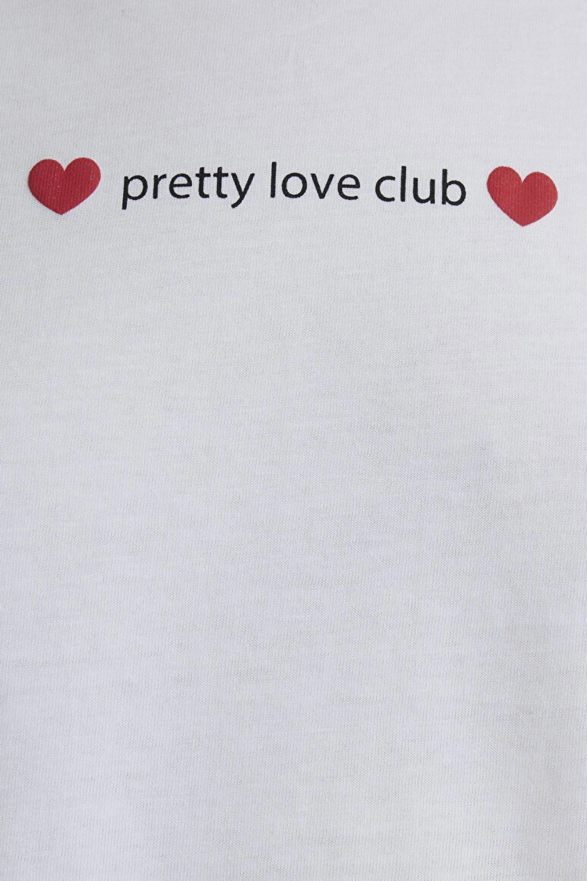 Mavi Baskılı Beyaz Crop Tişört Regular Fit / Normal Kesim