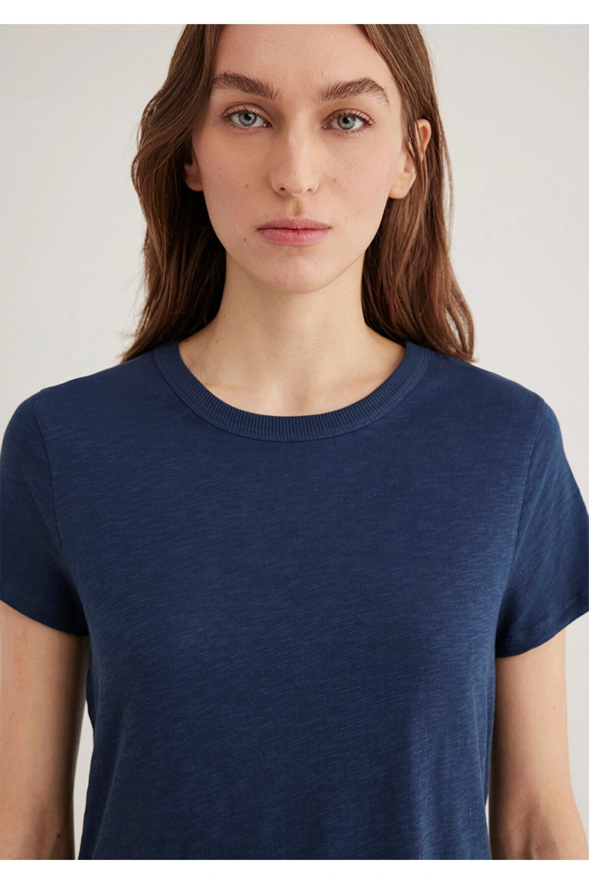 Mavi Lacivert Basic Tişört Regular Fit / Normal Kesim