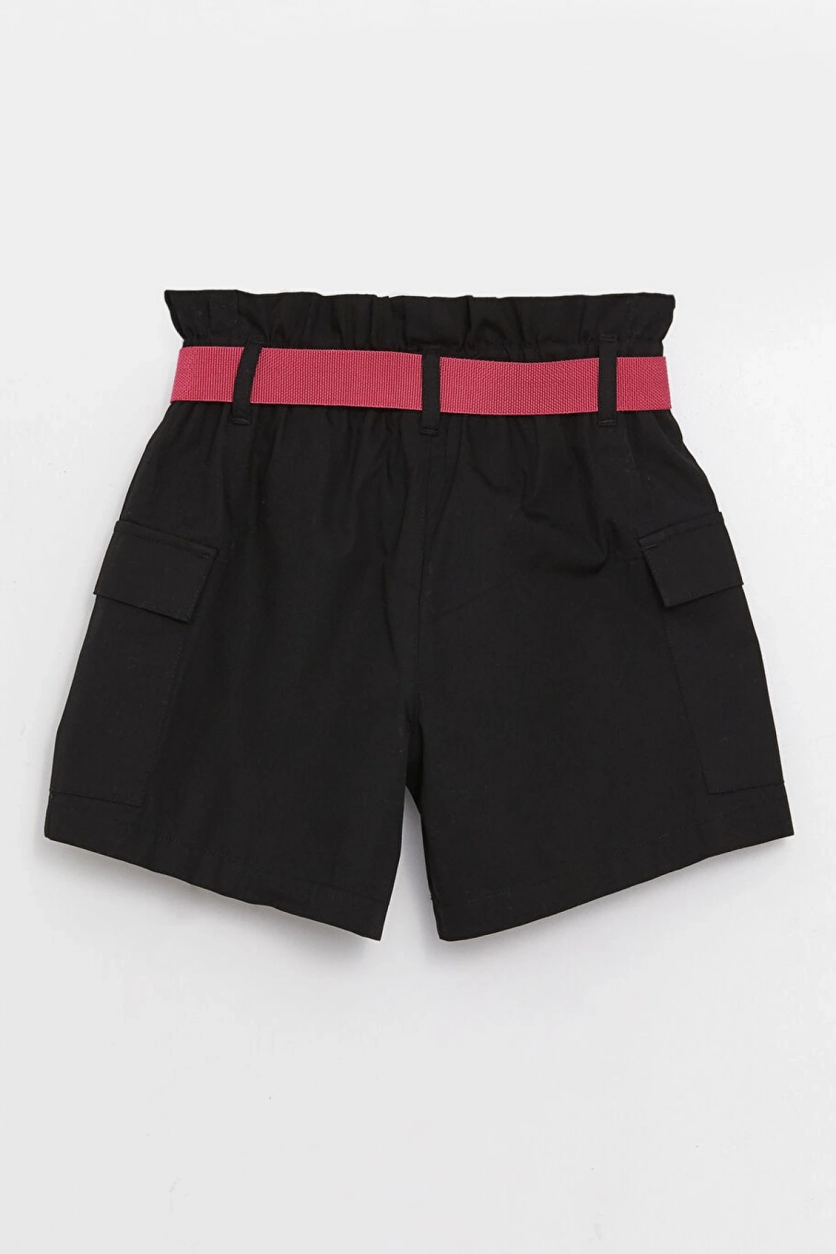 Beli Lastikli Basic Kız Çocuk Şort