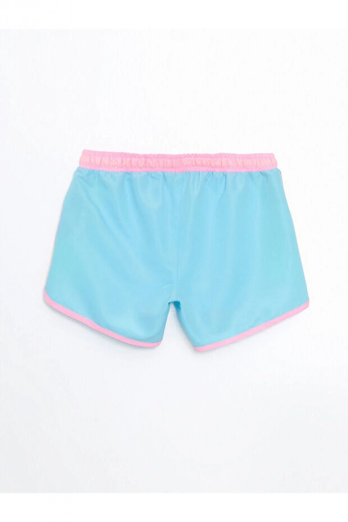 LC Waikiki LCW Kids Mavi Beli Lastikli Hızlı Kuruyan Kız Çocuk Deniz Şortu