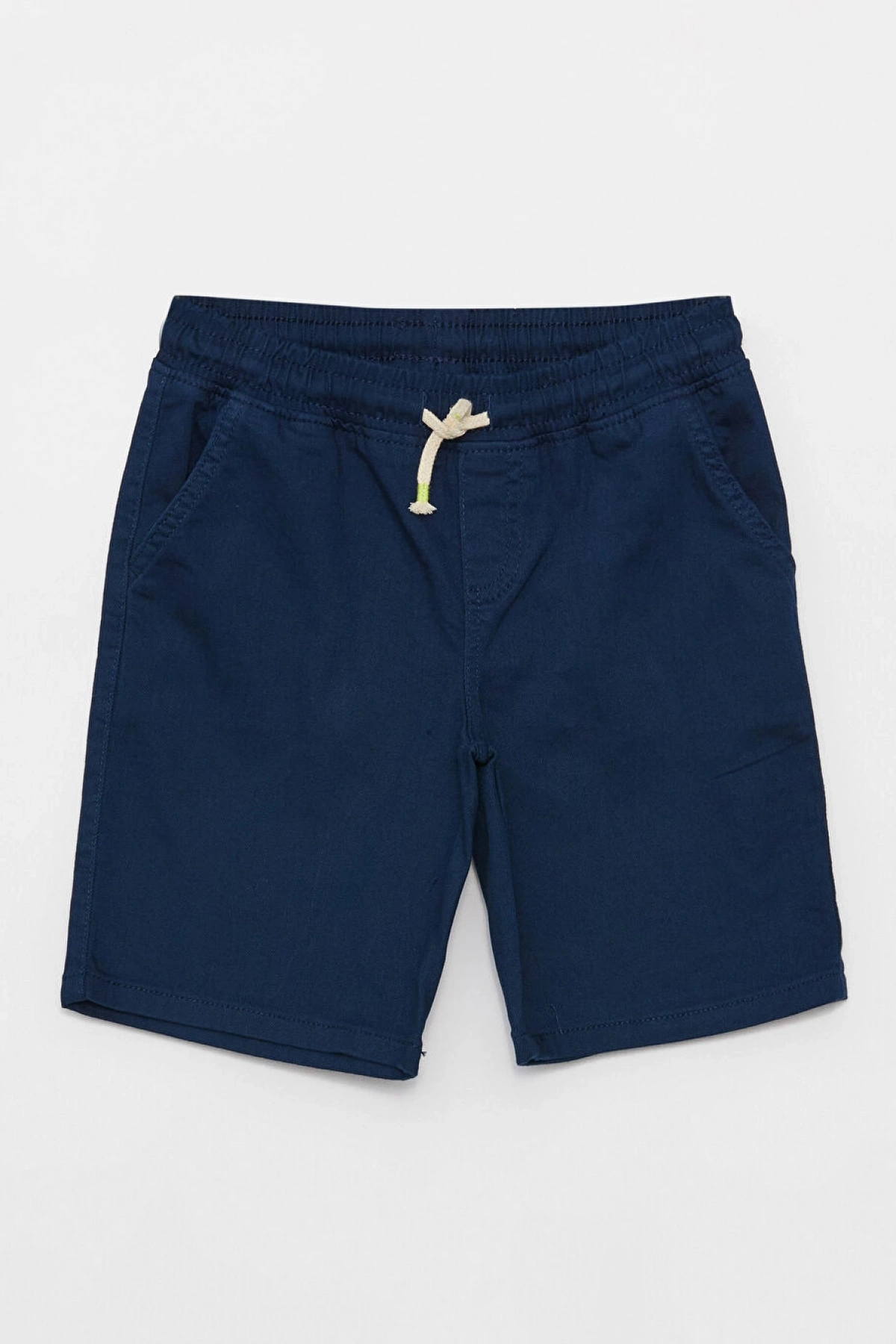 LCW Kids Lacivert Beli Lastikli Rahat Kalıp Erkek Çocuk Şort