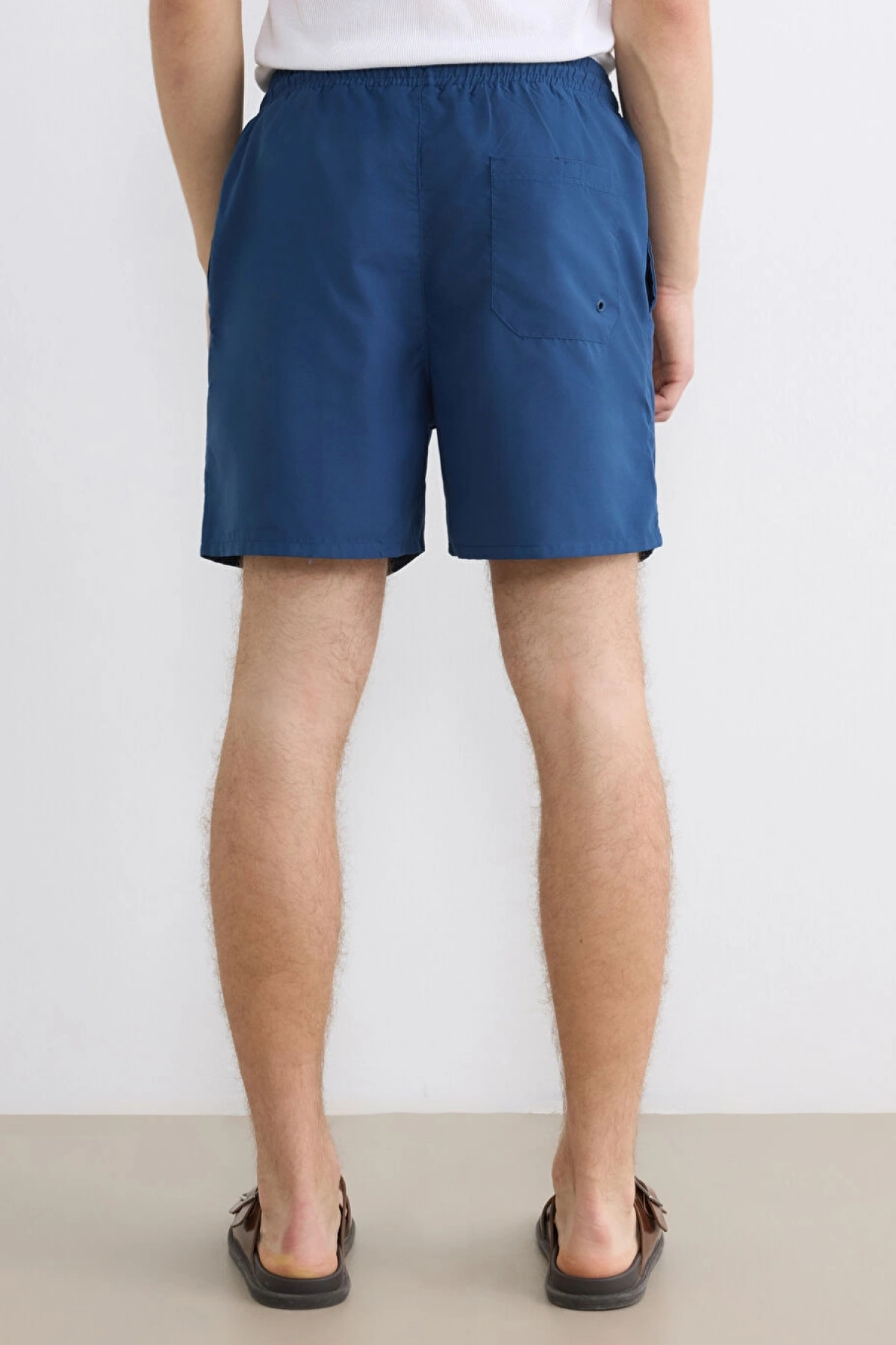 LCW SWIMWEAR Lacivert Sünger Bob Baskılı Erkek Deniz Şortu