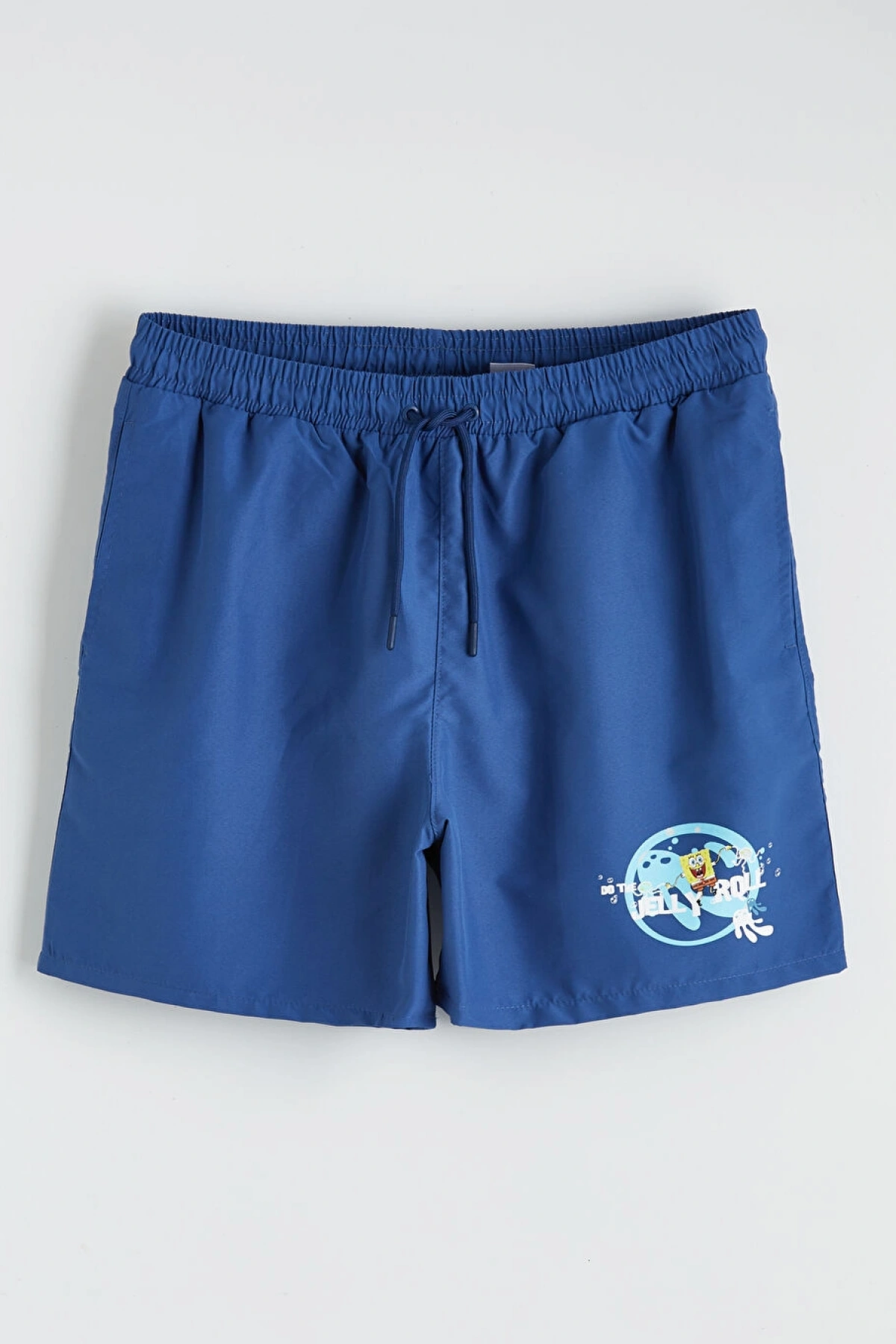 LCW SWIMWEAR Lacivert Sünger Bob Baskılı Erkek Deniz Şortu