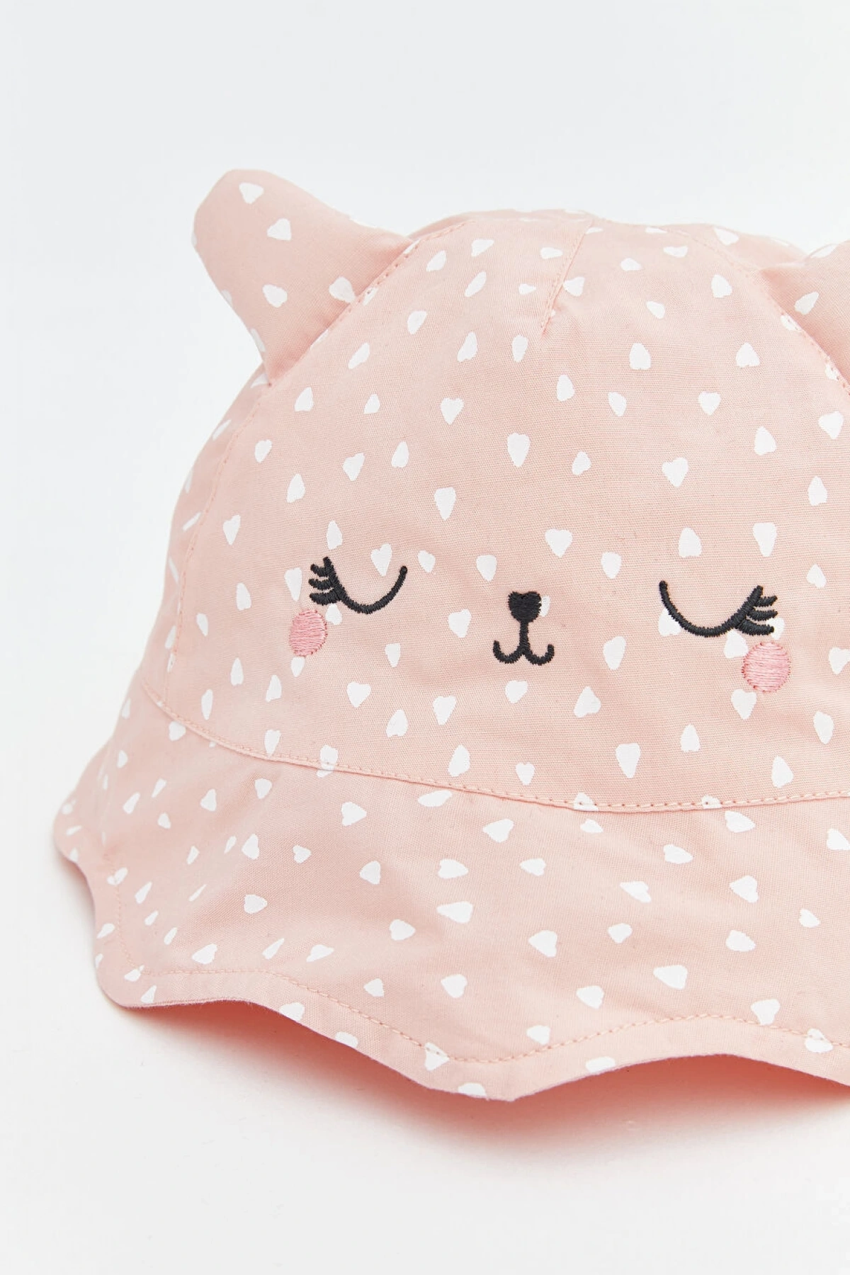 LCW baby Pembe Hayvan Figürlü Kız Bebek Bucket Şapka